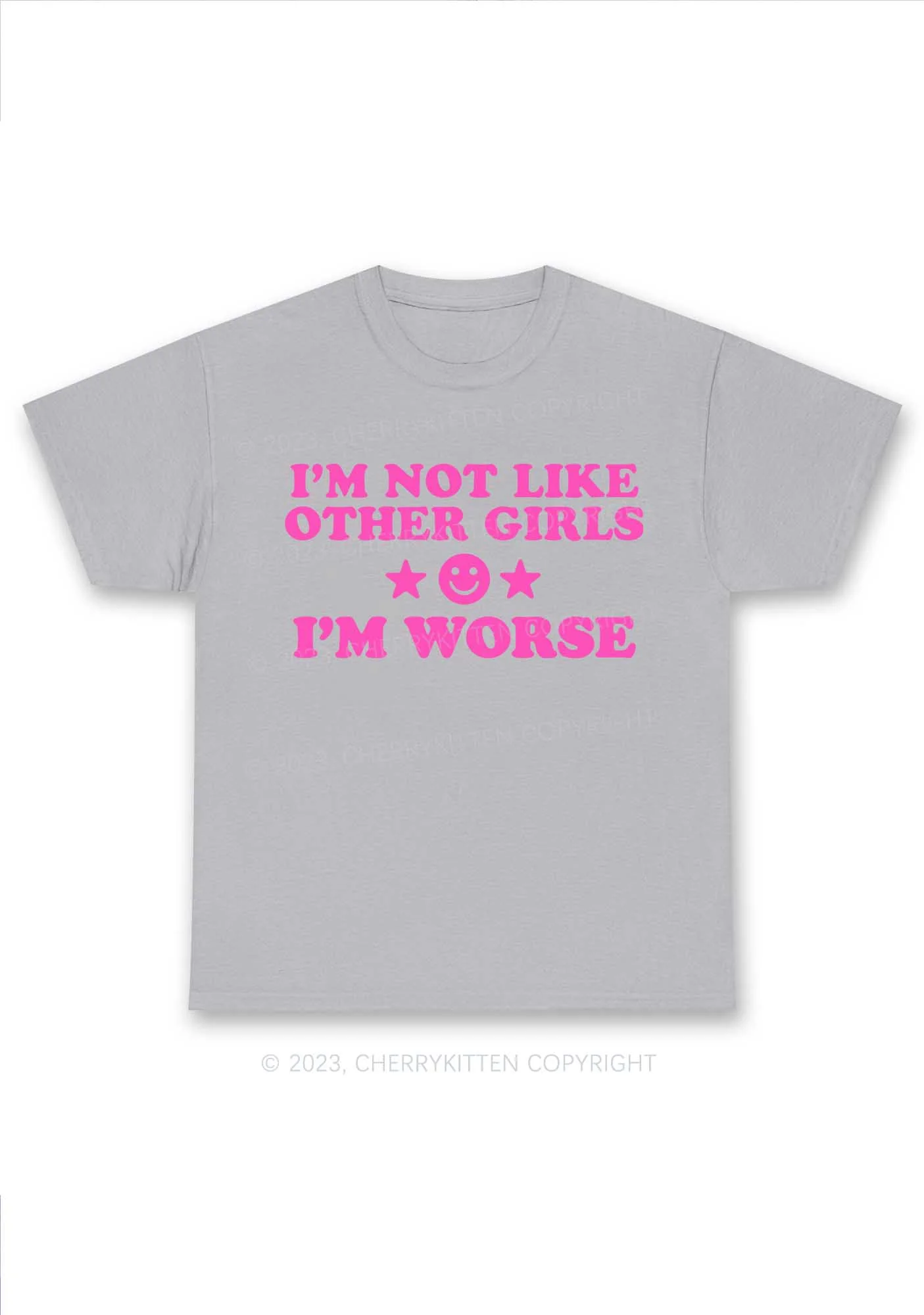 I'm Worse Y2K Chunky Shirt Cherrykitten - Image 7