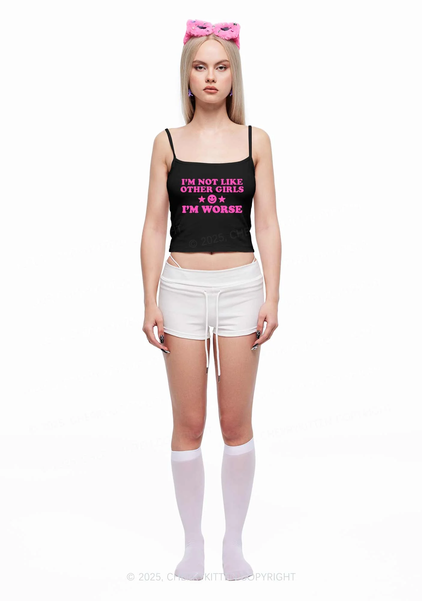 Im Worse Y2K Spaghetti Strap Cami Cherrykitten - Image 2