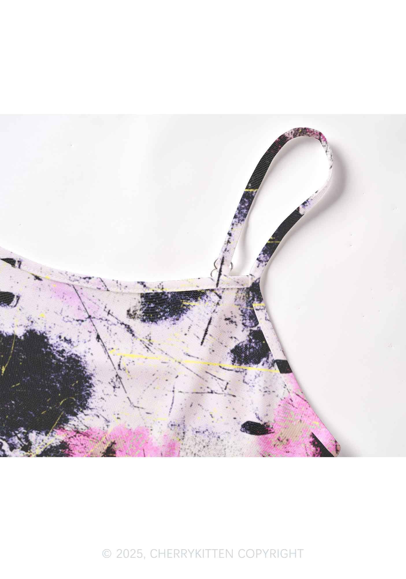 Ink Graffiti Y2K Mesh Cami Tank Cherrykitten - Image 5