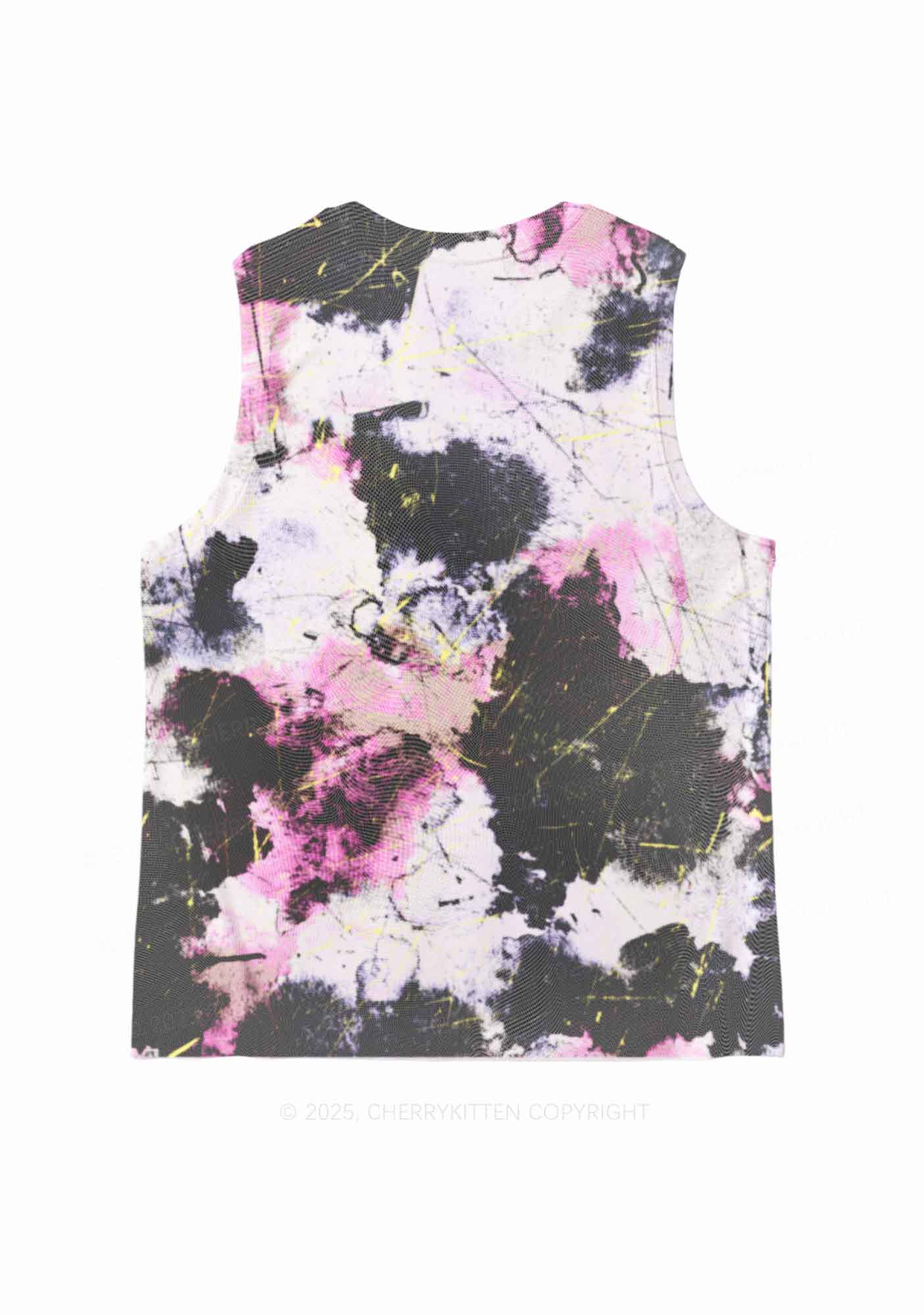 Ink Graffiti Y2K Mesh Muscle Tank Cherrykitten - Image 4