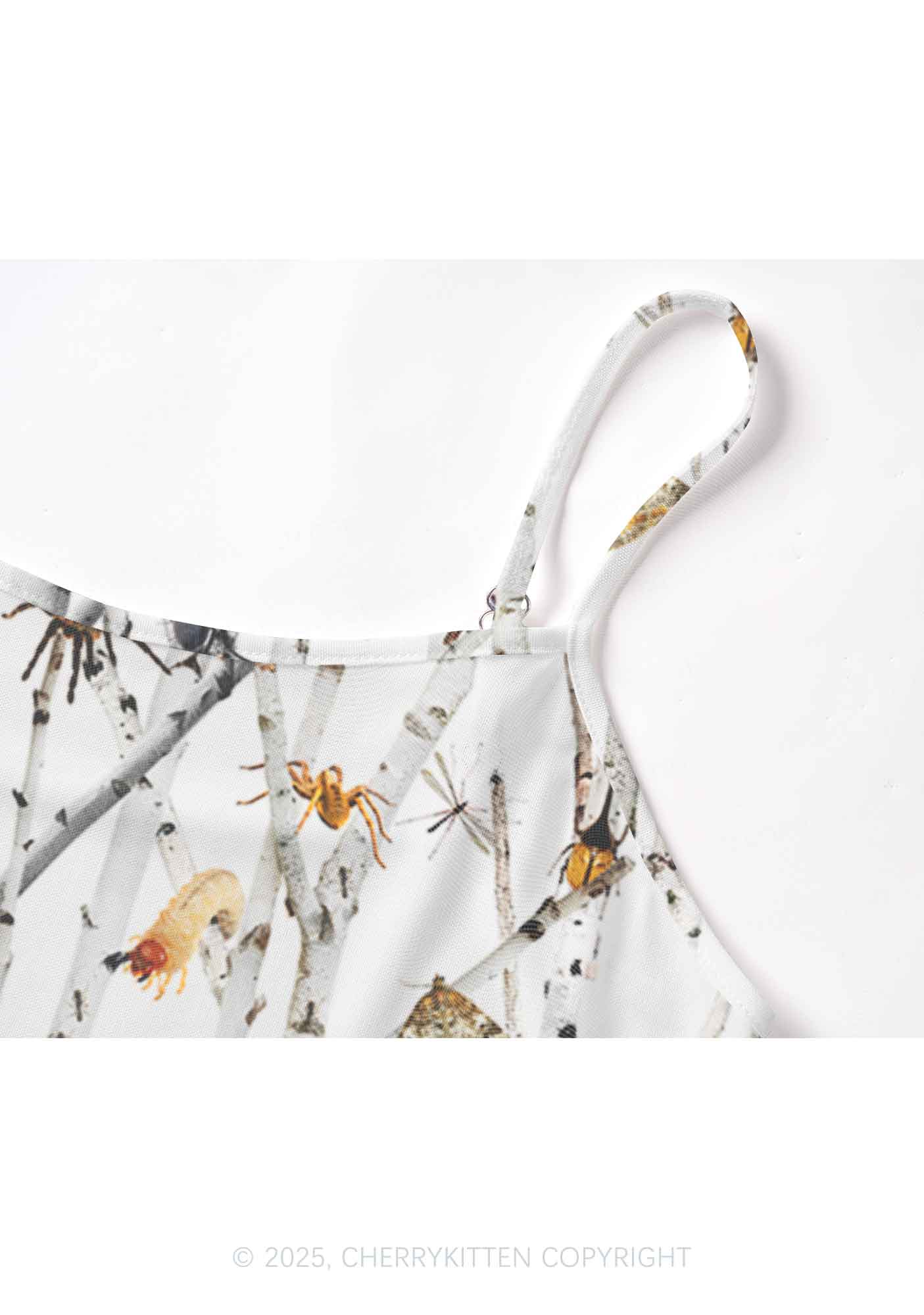 Insects On Birch Y2K Mesh Cami Tank Cherrykitten - Image 5