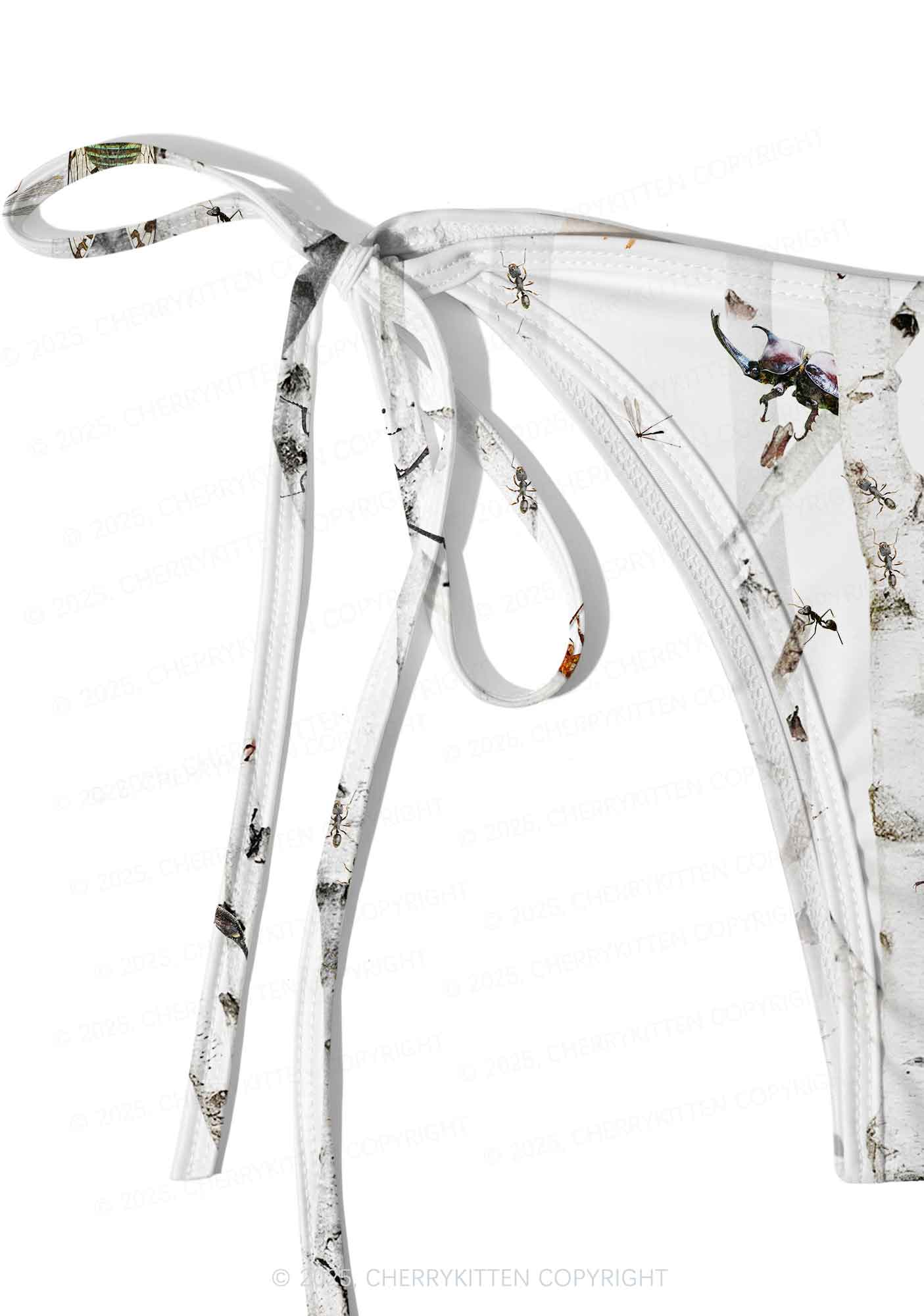 Insects On Birch Y2K Print Bikini Set Cherrykitten - Image 5