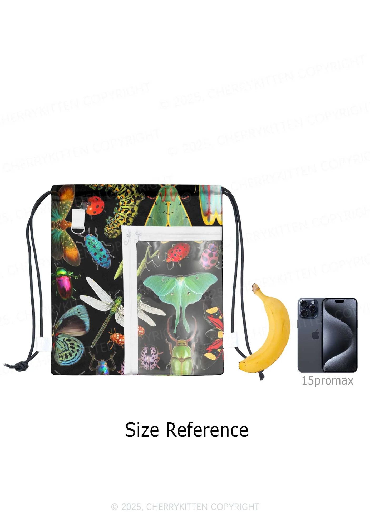 Insects Party Y2K Drawstring Itabag Backpack Cherrykitten - Image 4