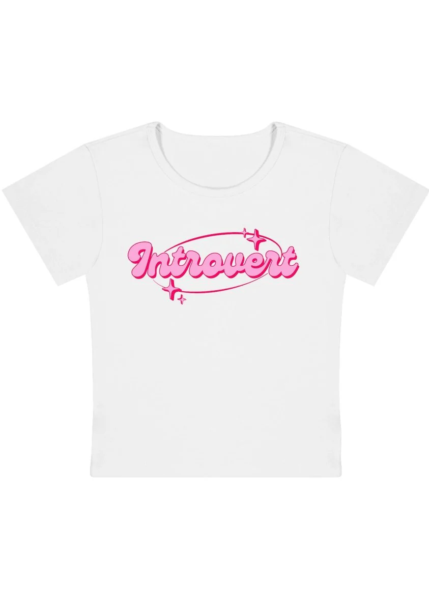 Introvert Universe Y2K Baby Tee - Image 2
