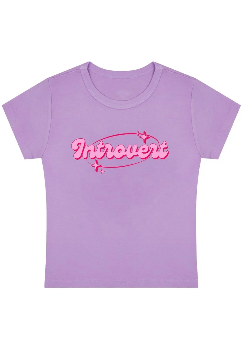 Introvert Universe Y2K Baby Tee - Image 3