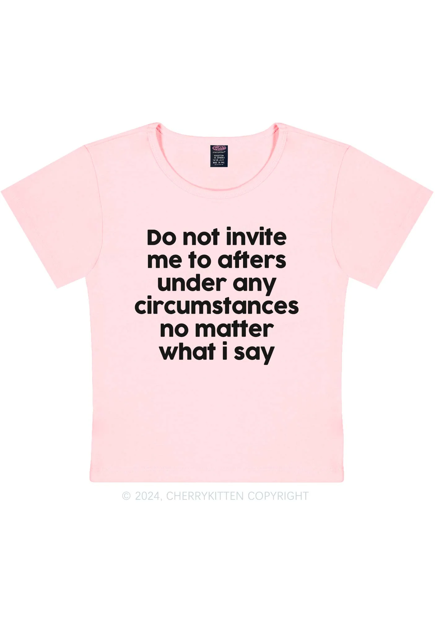 Invite Me To Afters Y2K Baby Tee Cherrykitten - Image 10