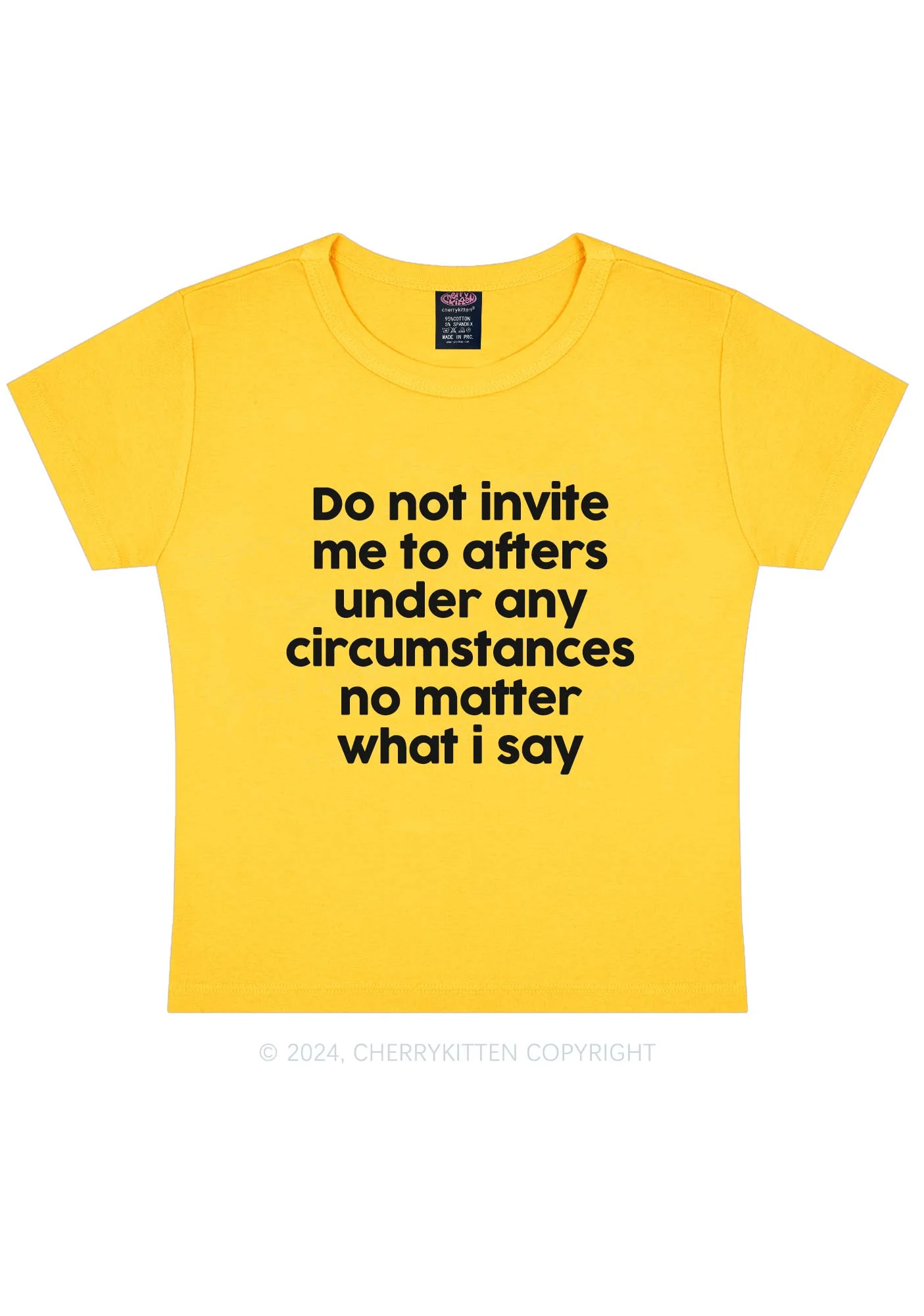 Invite Me To Afters Y2K Baby Tee Cherrykitten - Image 5