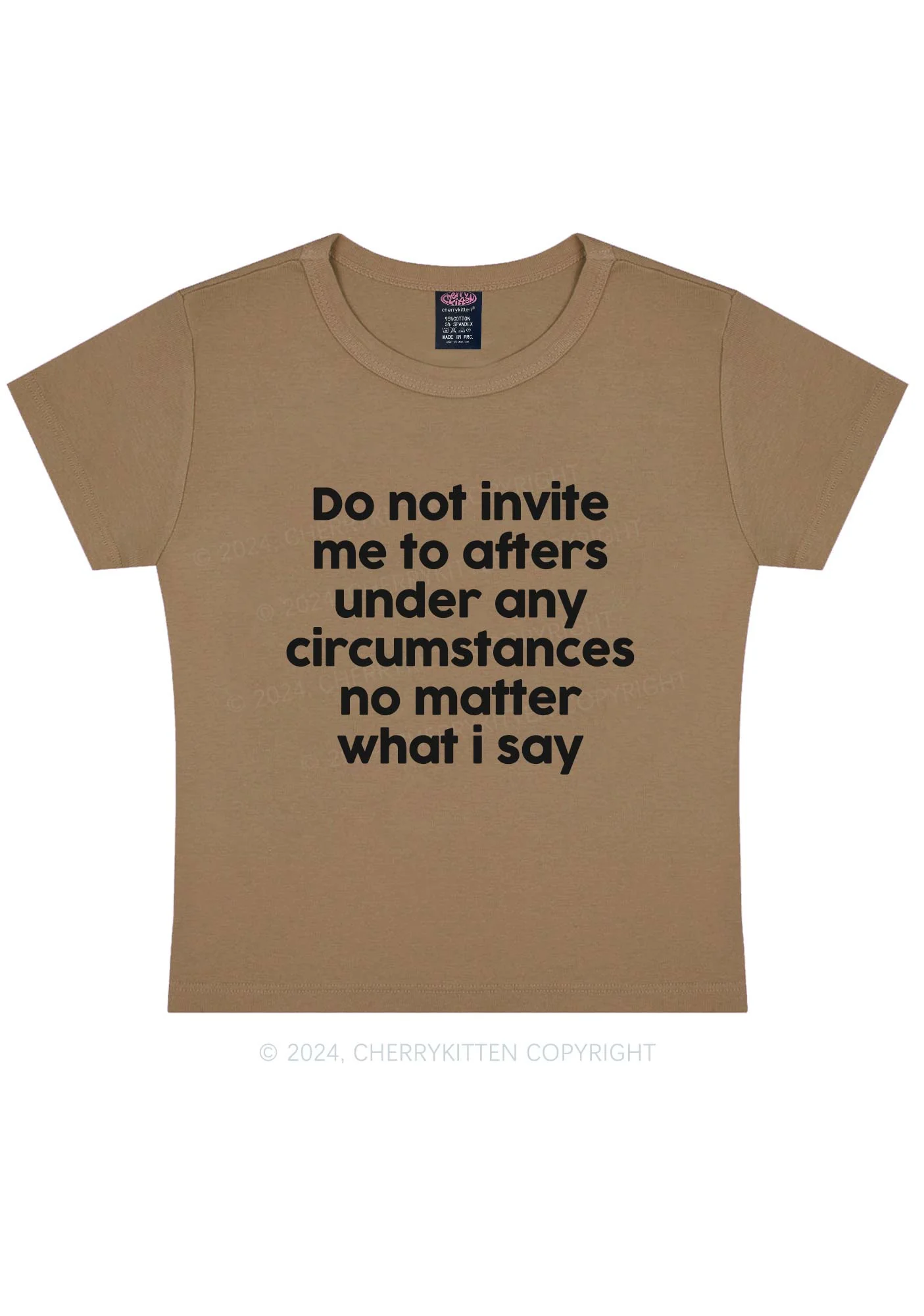Invite Me To Afters Y2K Baby Tee Cherrykitten - Image 9