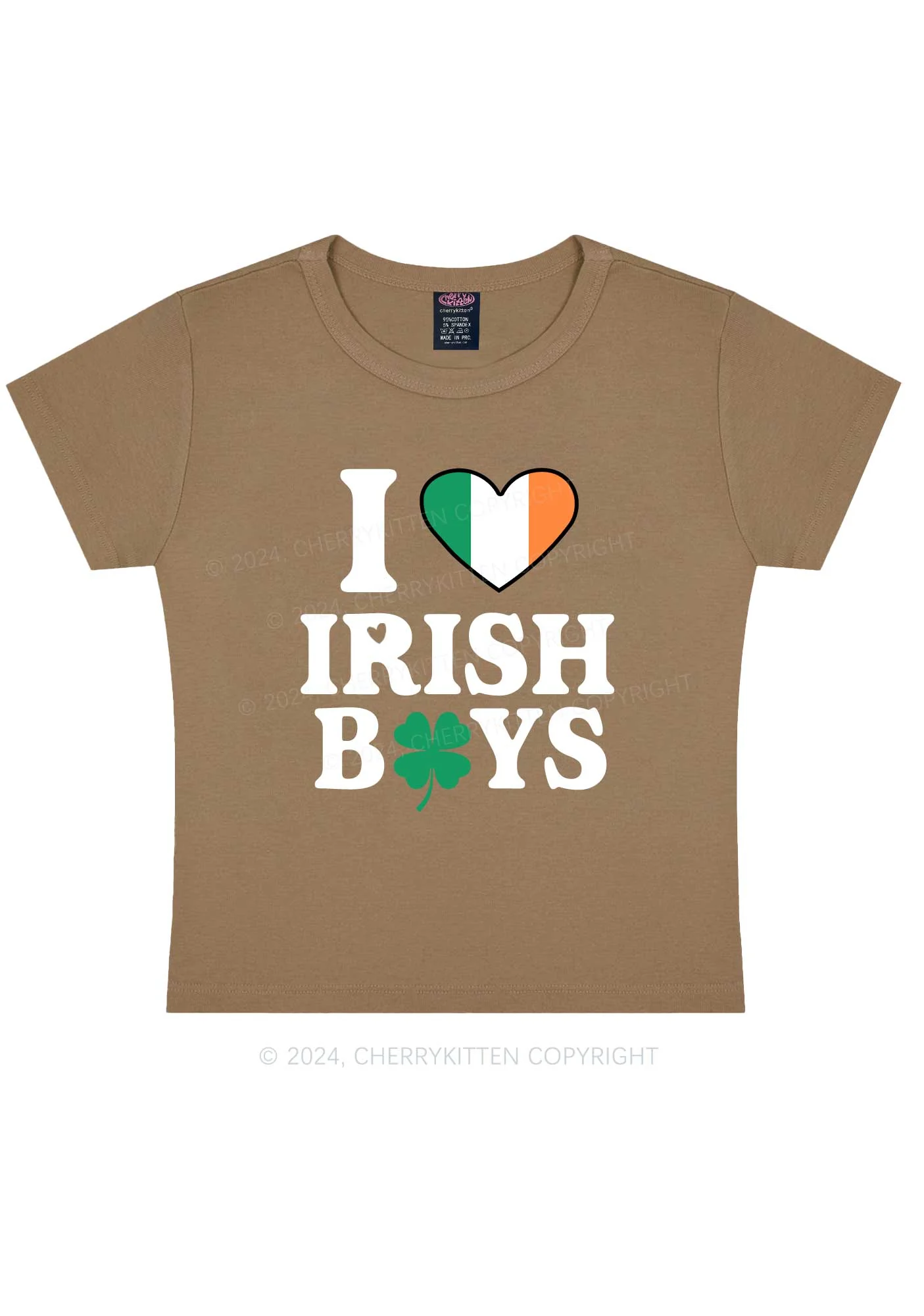 Irish Boy Shamrock St Patricks Y2K Baby Tee Cherrykitten - Image 13