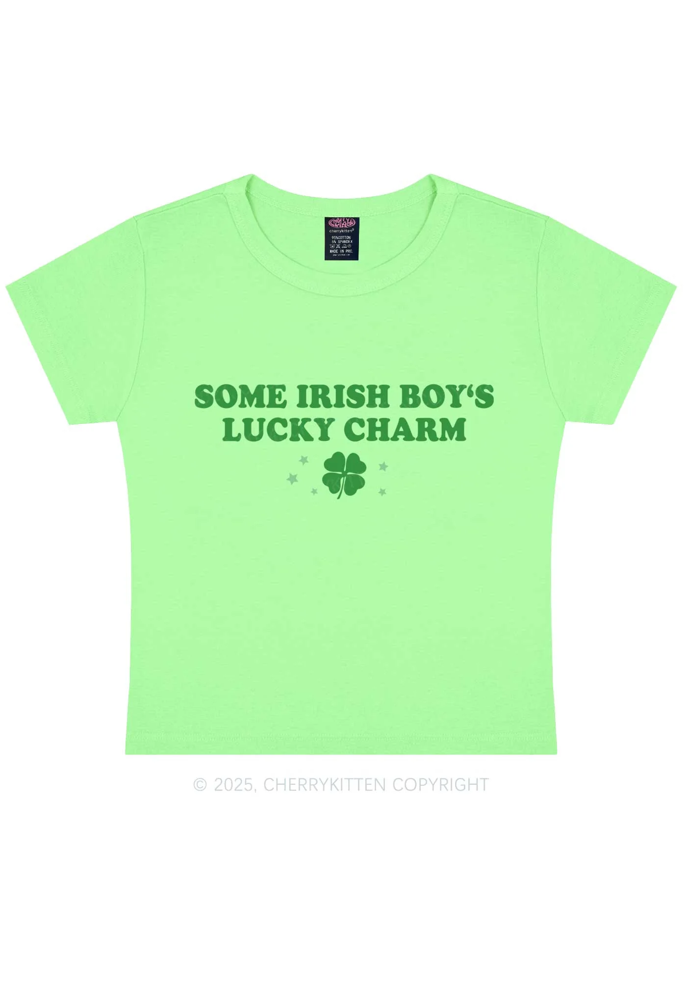 Irish Boys Lucky Charm St Patricks Y2K Baby Tee Cherrykitten - Image 10