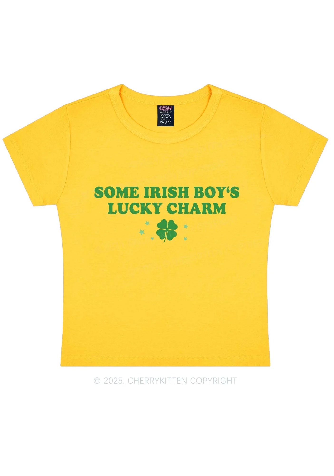Irish Boys Lucky Charm St Patricks Y2K Baby Tee Cherrykitten - Image 4