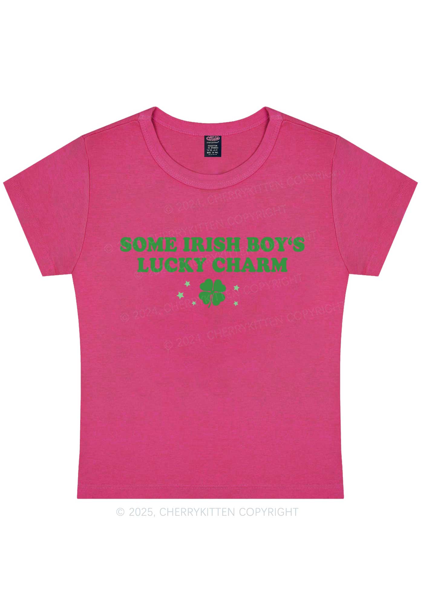 Irish Boys Lucky Charm St Patricks Y2K Baby Tee Cherrykitten - Image 7