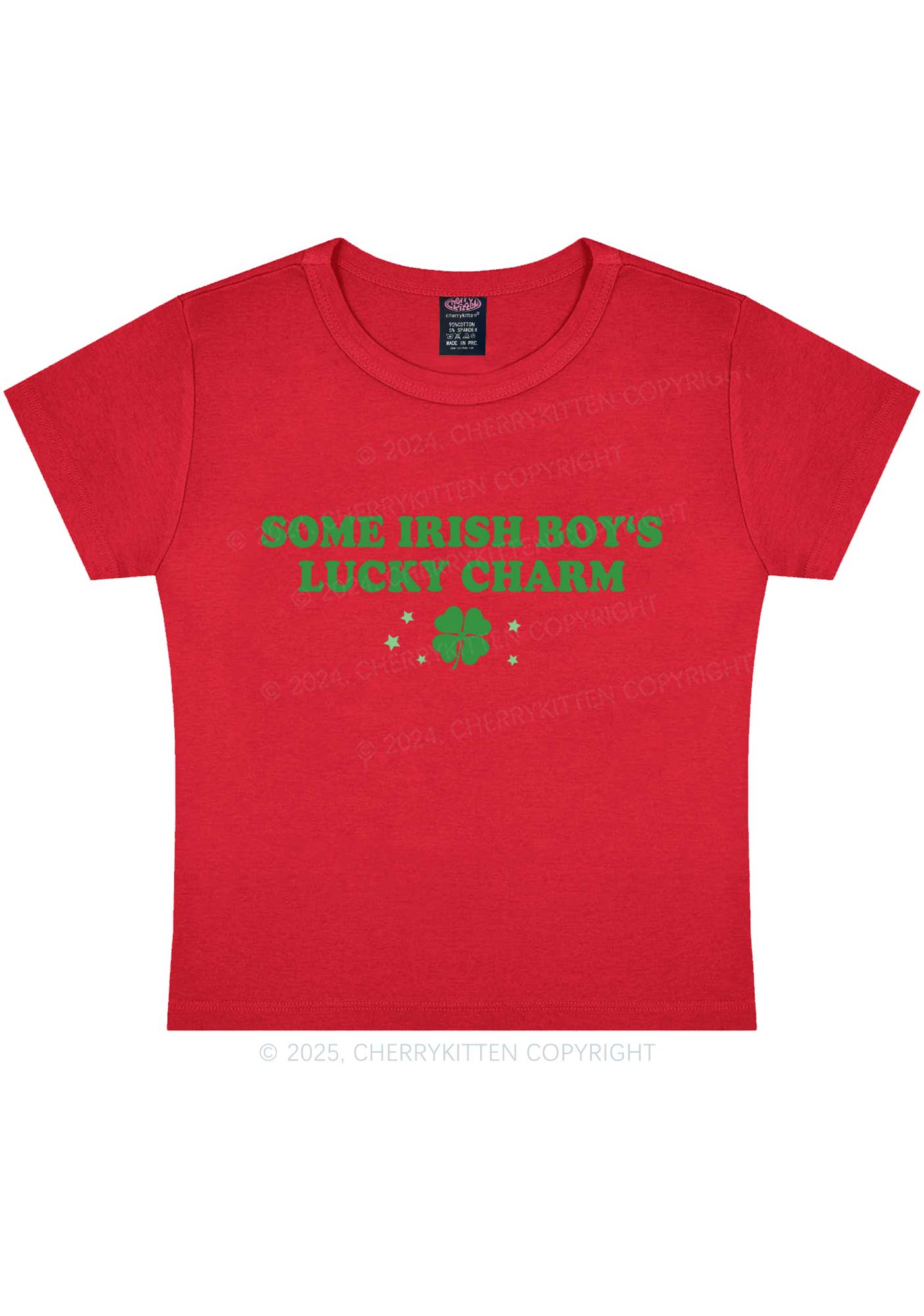 Irish Boys Lucky Charm St Patricks Y2K Baby Tee Cherrykitten - Image 8