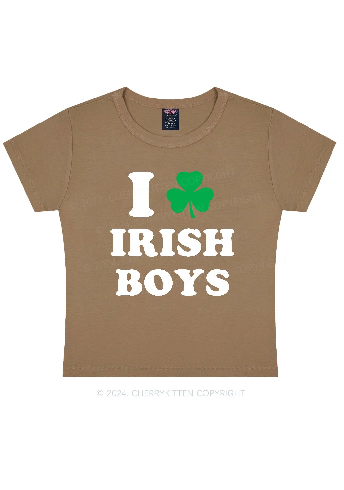Irish Boys St Patricks Y2K Baby Tee Cherrykitten - Image 10
