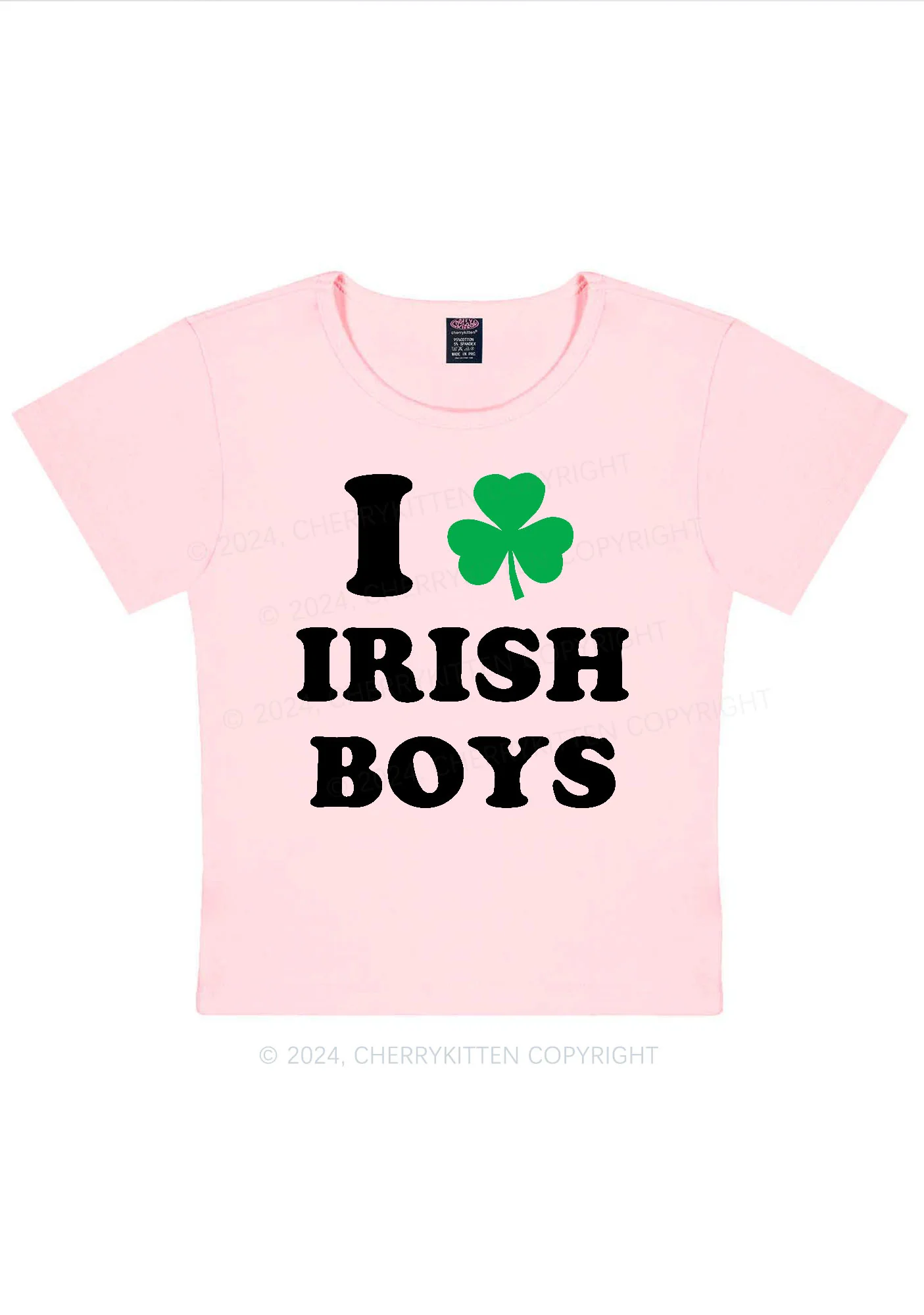 Irish Boys St Patricks Y2K Baby Tee Cherrykitten - Image 11