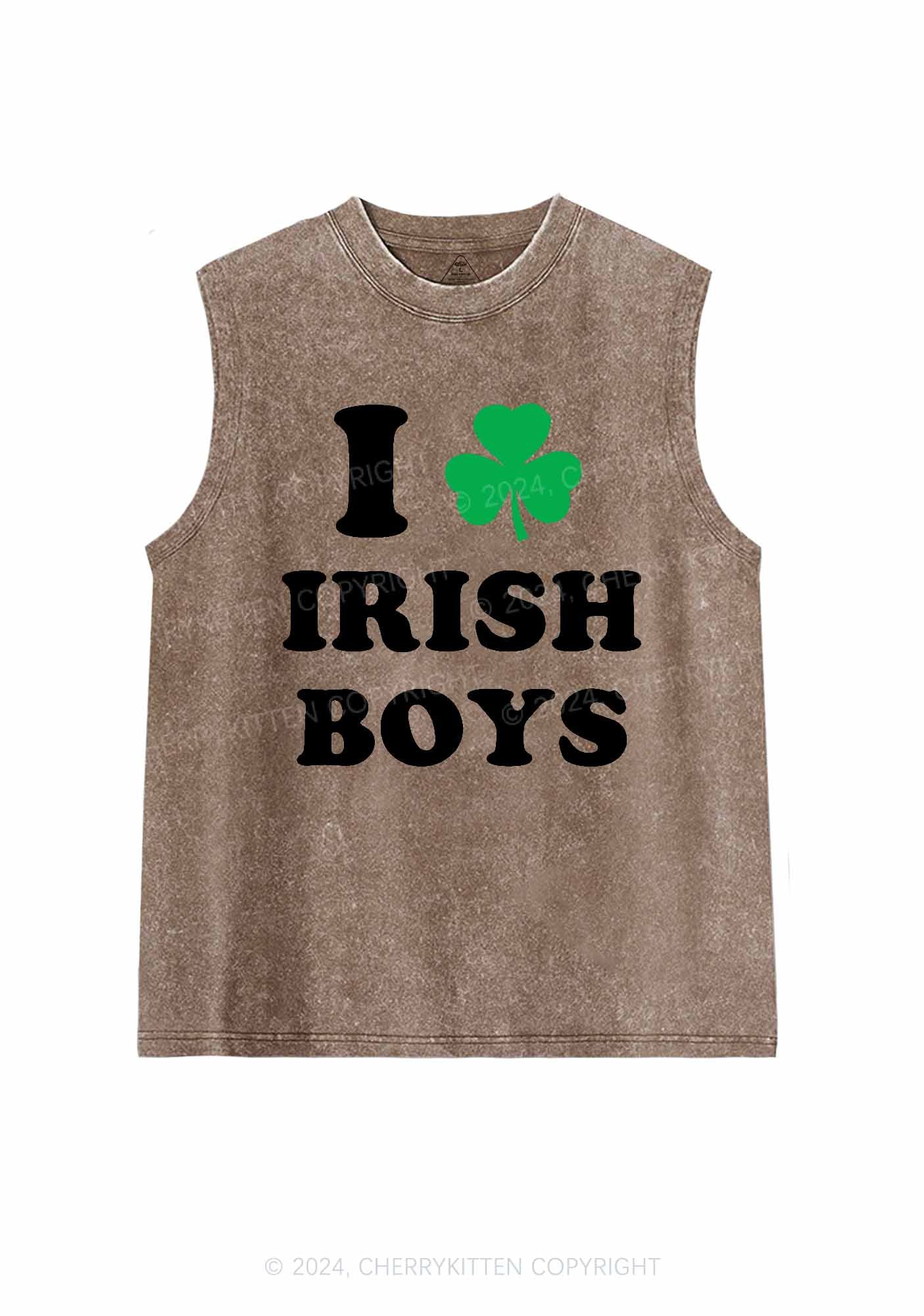 Irish Boys St Patricks Y2K Washed Tank Cherrykitten - Image 6