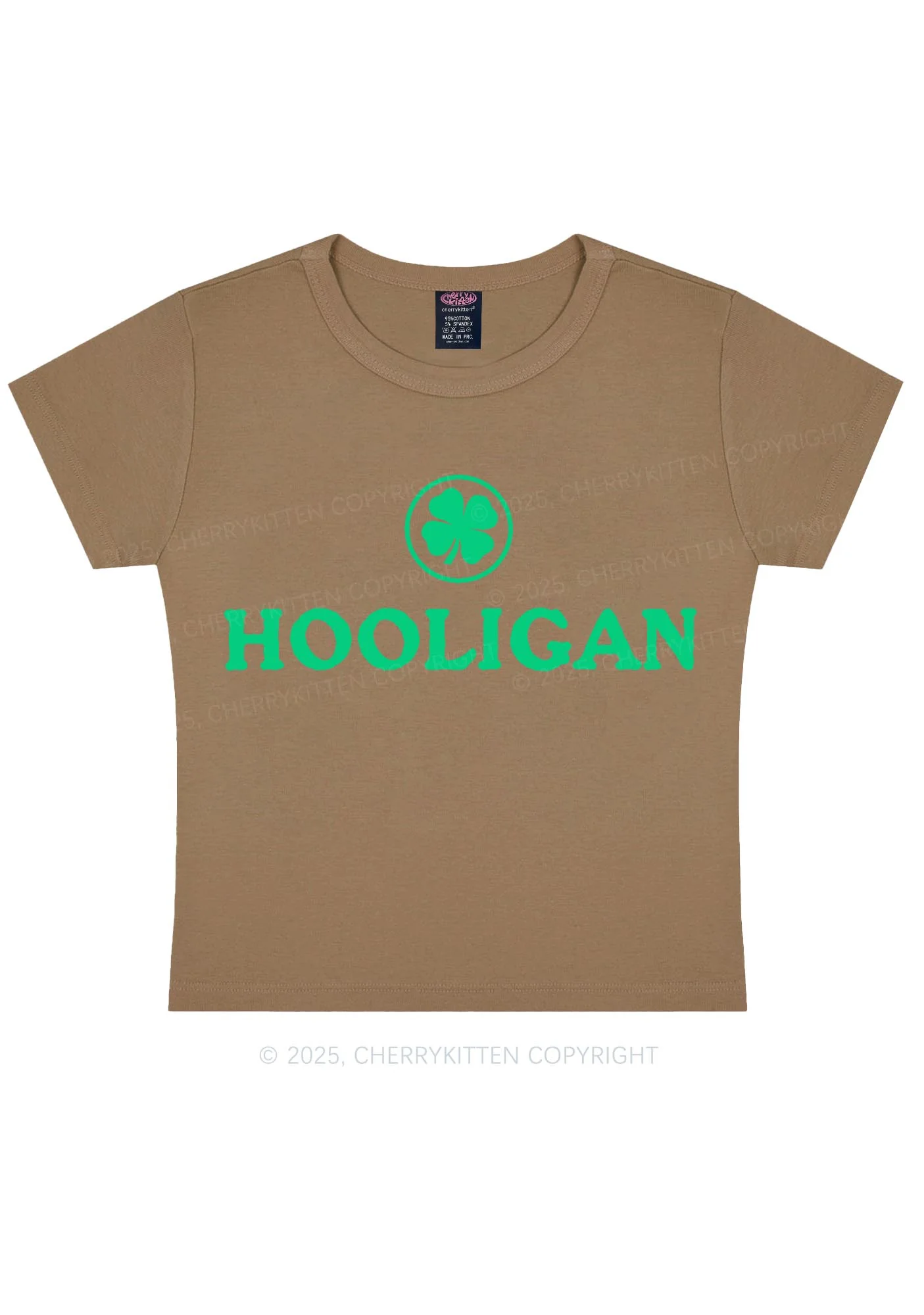 Irish Hooligan St Patricks Y2K Baby Tee Cherrykitten - Image 10