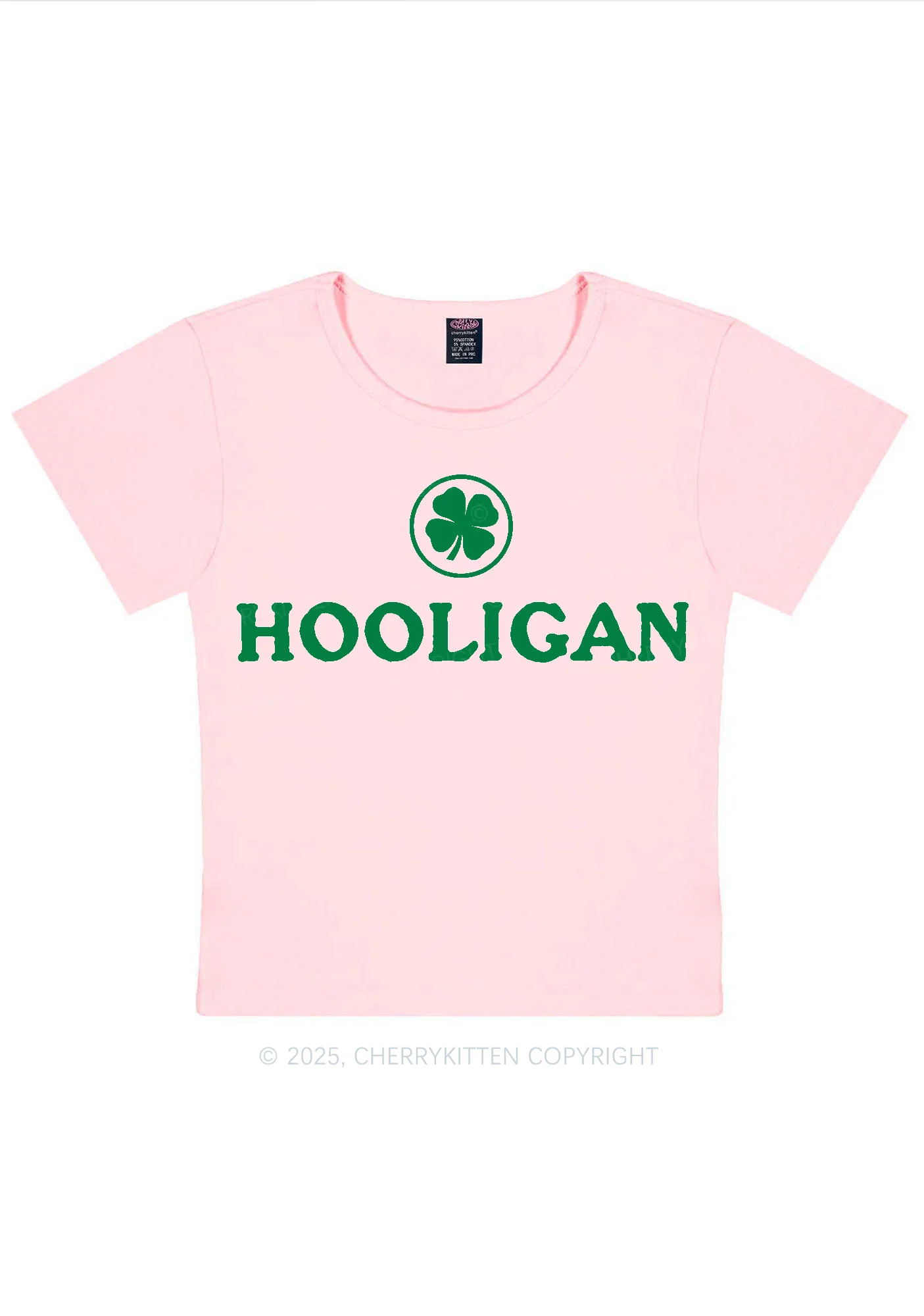 Irish Hooligan St Patricks Y2K Baby Tee Cherrykitten - Image 11
