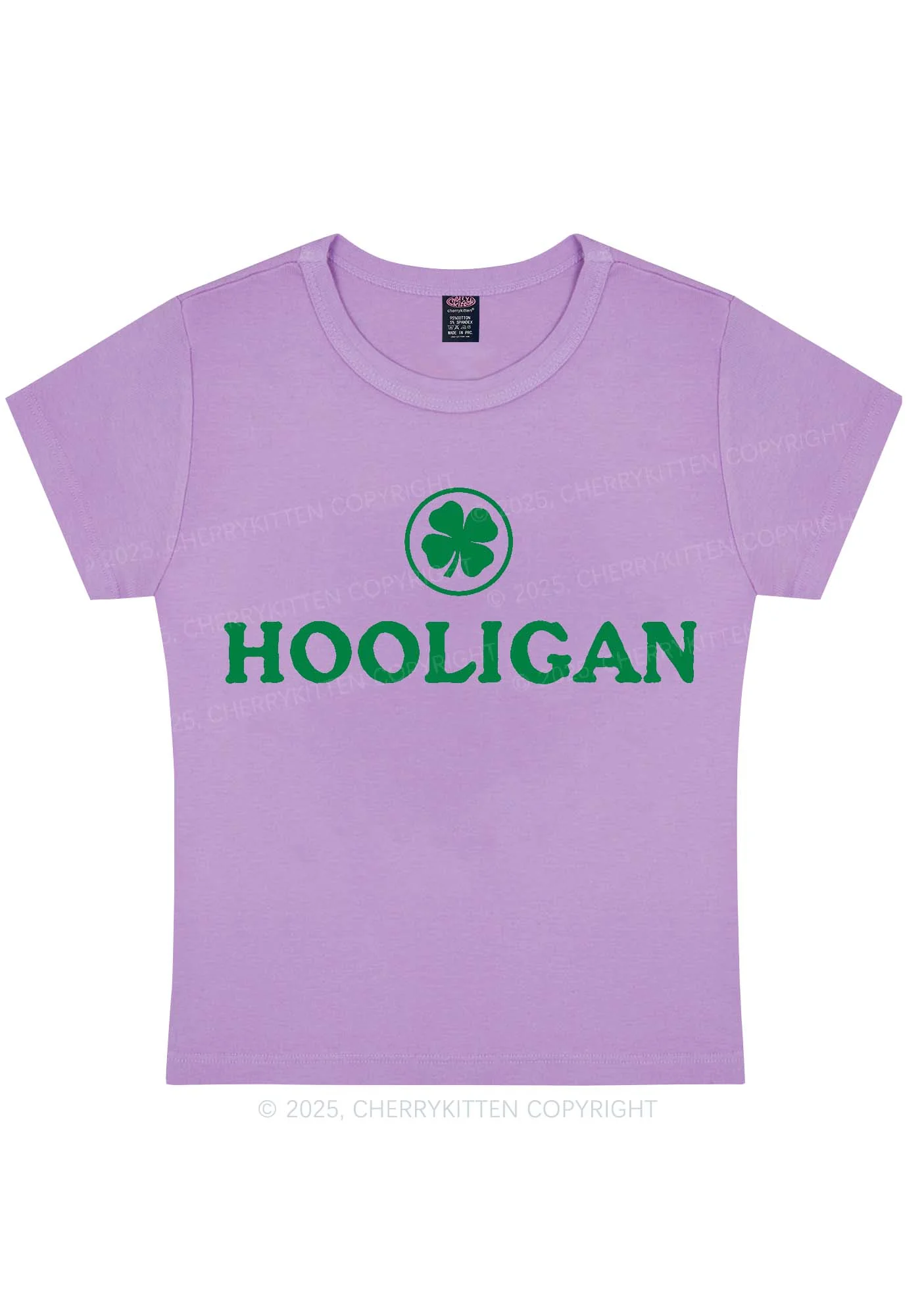Irish Hooligan St Patricks Y2K Baby Tee Cherrykitten - Image 6