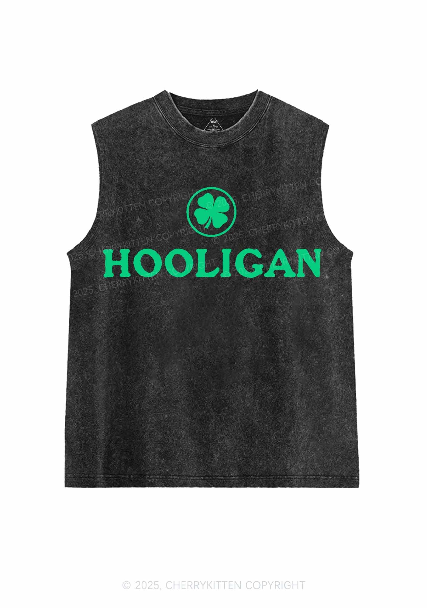 Irish Hooligan St Patricks Y2K Washed Tank Cherrykitten - Image 3