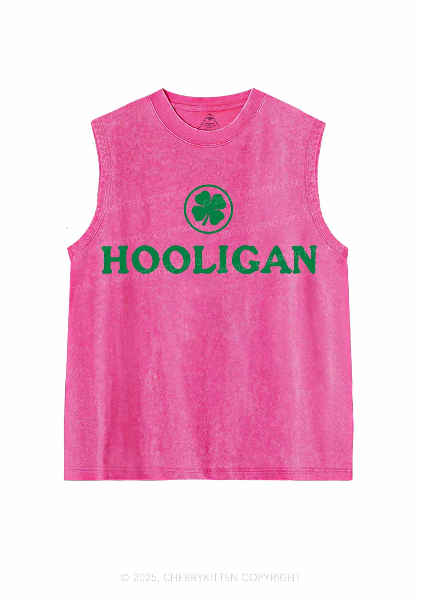 Irish Hooligan St Patricks Y2K Washed Tank Cherrykitten - Image 4