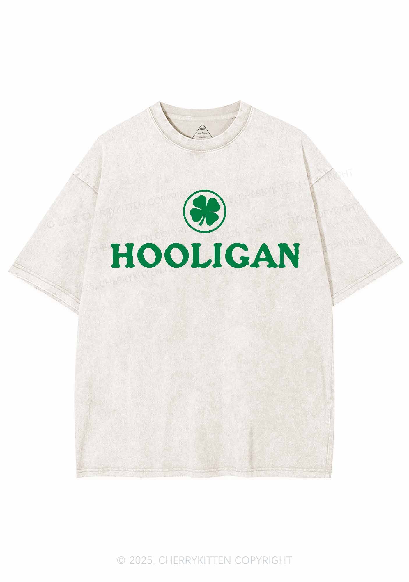 Irish Hooligan St Patricks Y2K Washed Tee Cherrykitten - Image 5
