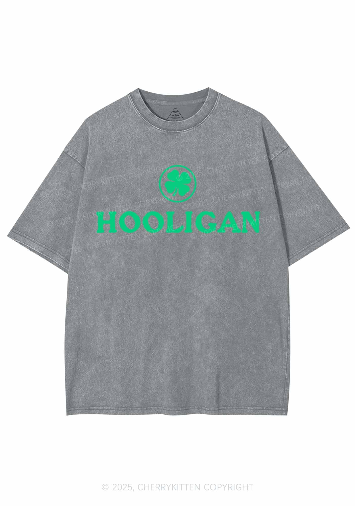 Irish Hooligan St Patricks Y2K Washed Tee Cherrykitten - Image 8