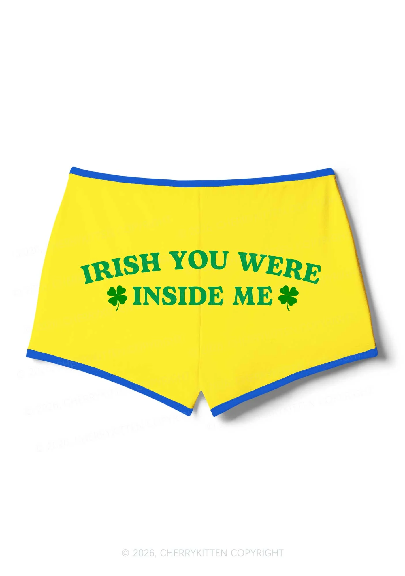 Irish Inside Me St Patricks Y2K Booty Shorts Cherrykitten - Image 3