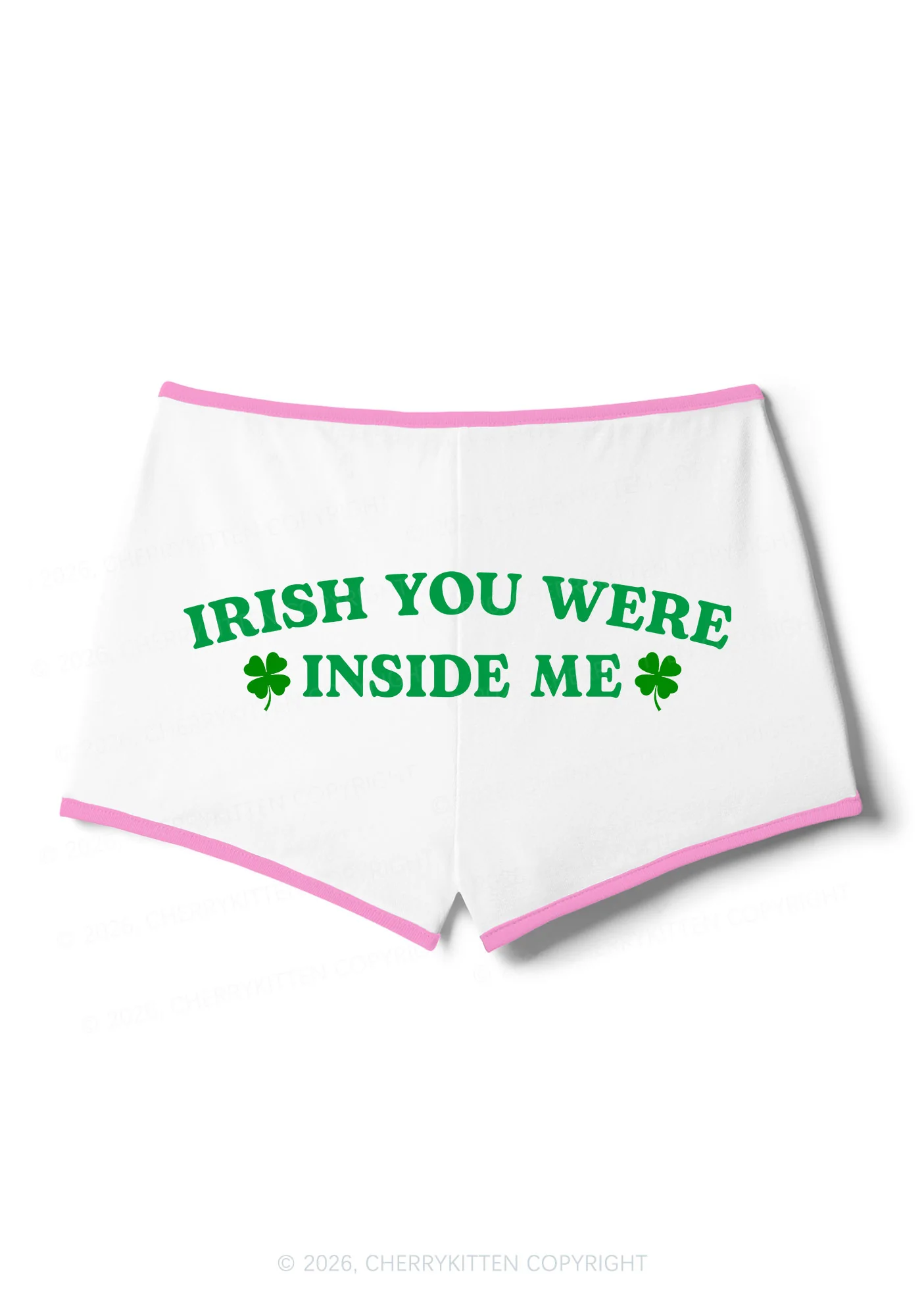 Irish Inside Me St Patricks Y2K Booty Shorts Cherrykitten - Image 5