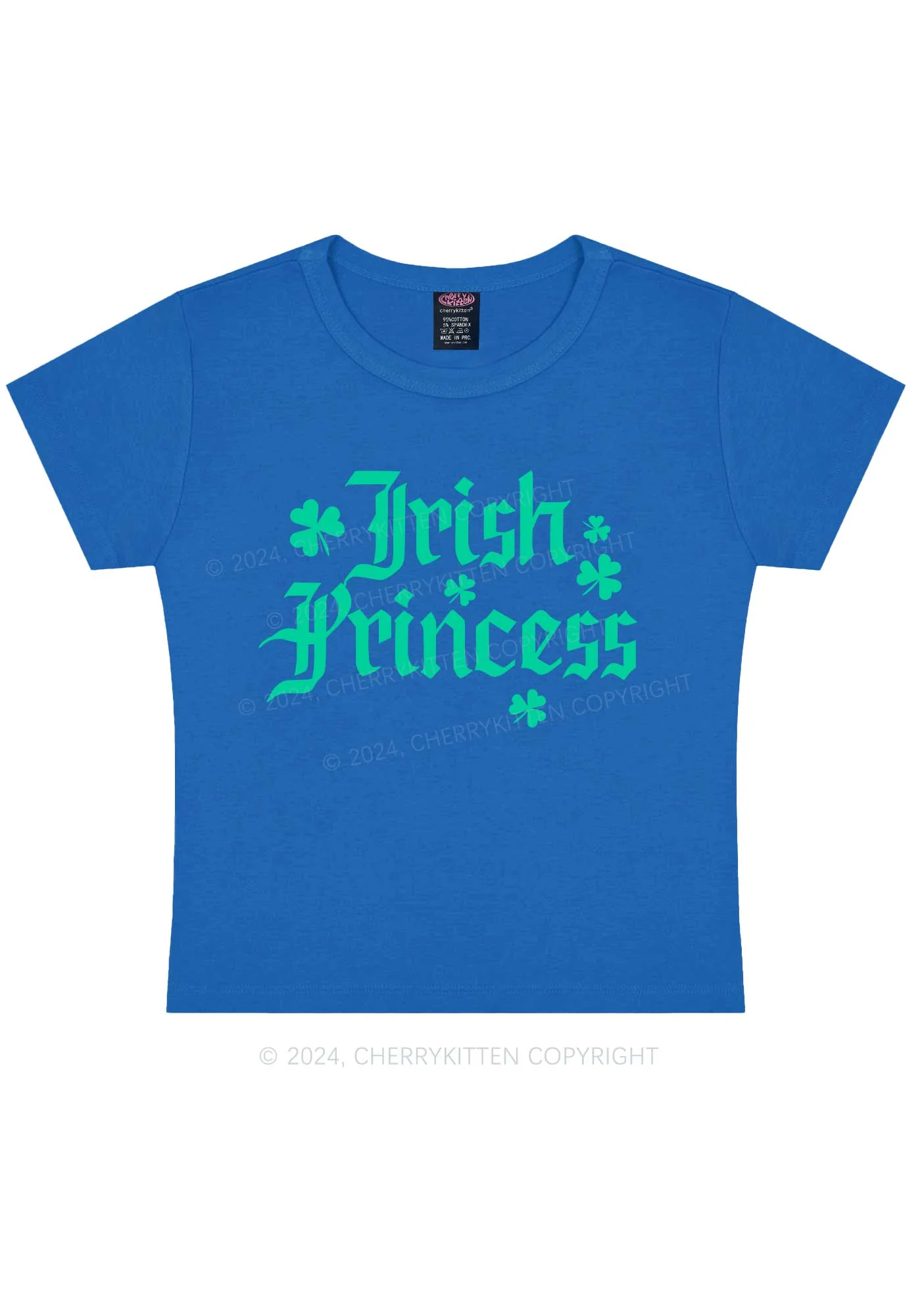 Irish Princess St Patricks Y2K Baby Tee Cherrykitten - Image 12