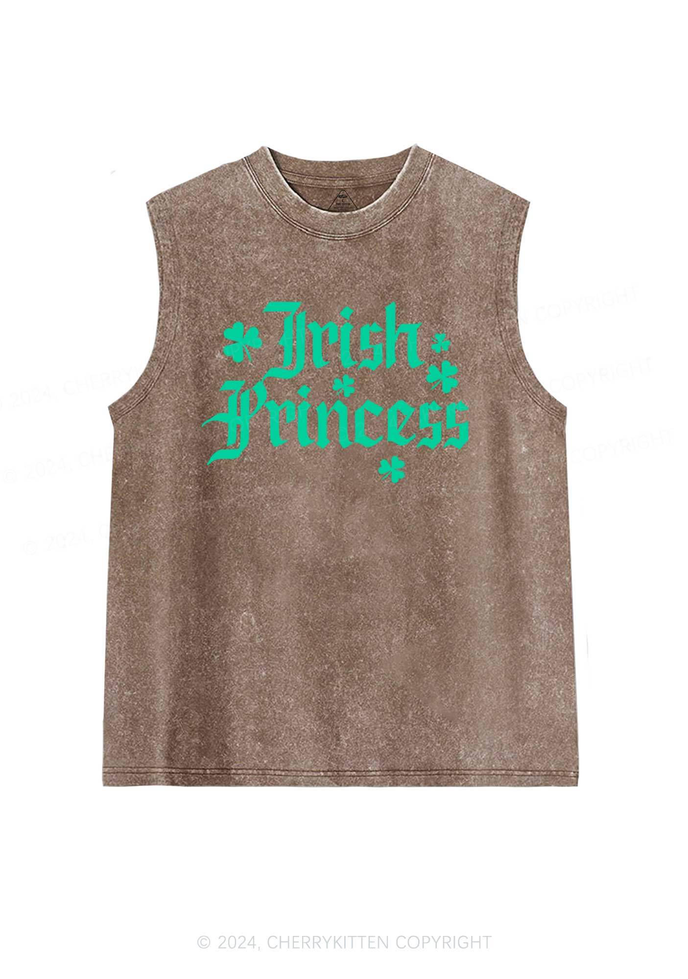 Irish Princess St Patricks Y2K Washed Tank Cherrykitten - Image 6