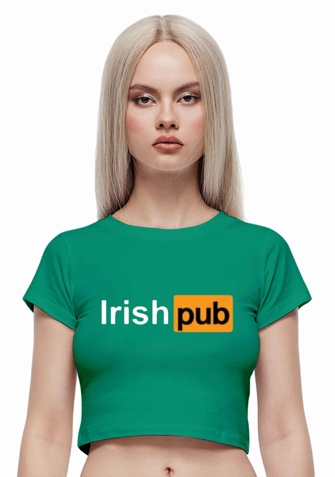 Irish Pub St Patricks Y2K Baby Tee Cherrykitten - Image 2