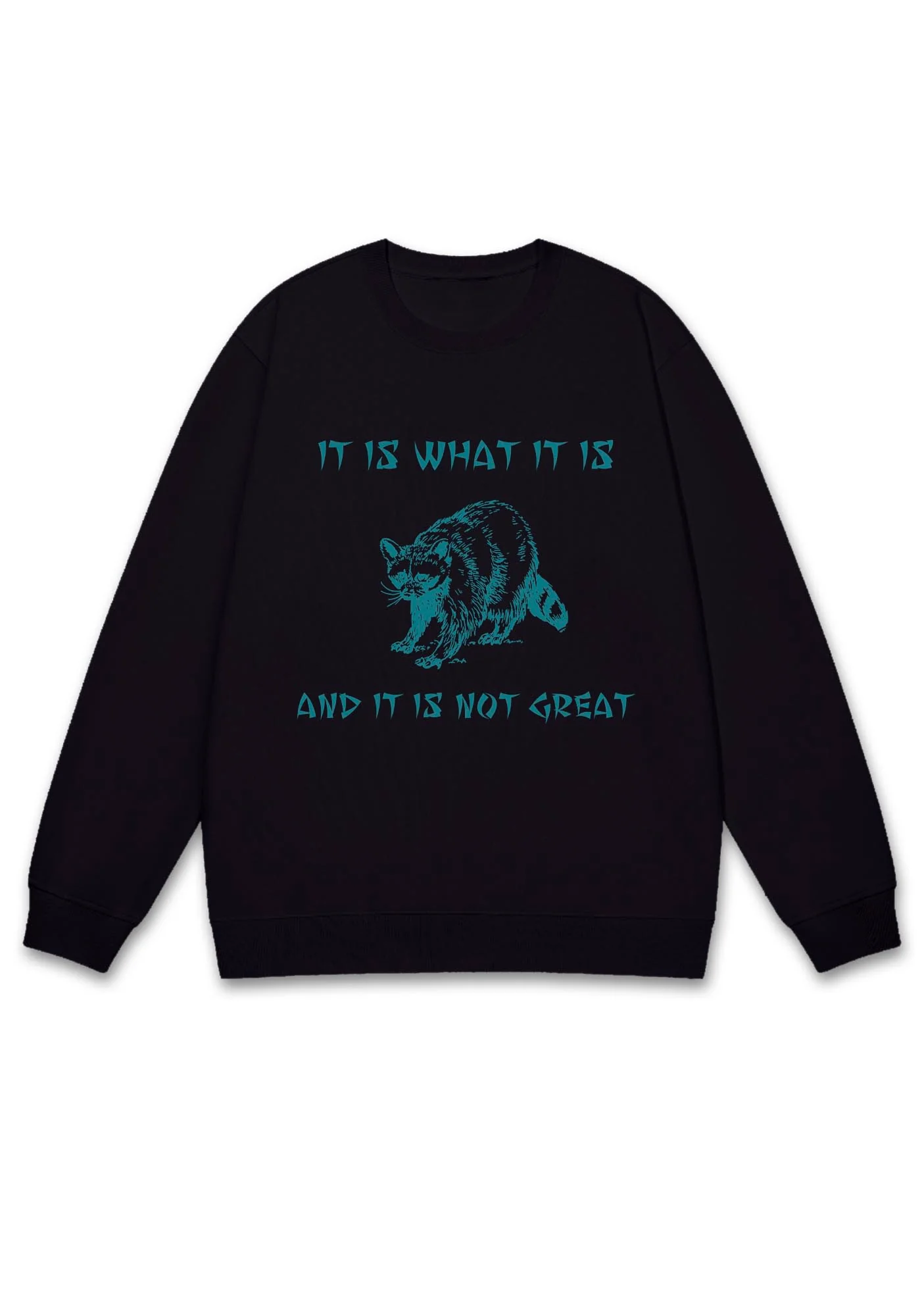 It Is What It Is And It Is Not Great Y2K Sweatshirt - Image 2