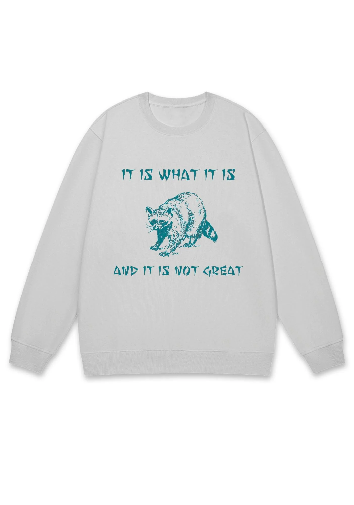 It Is What It Is And It Is Not Great Y2K Sweatshirt - Image 3