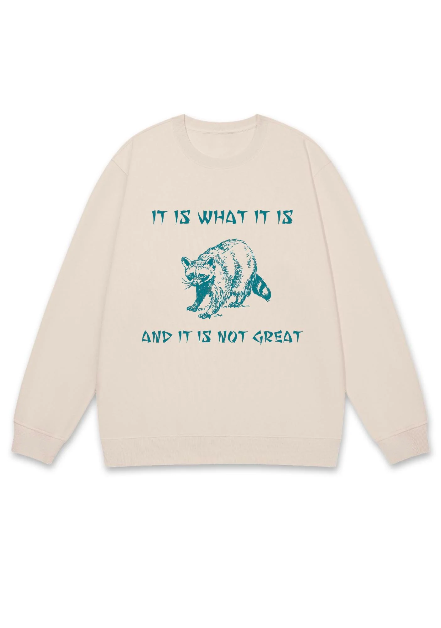 It Is What It Is And It Is Not Great Y2K Sweatshirt - Image 4