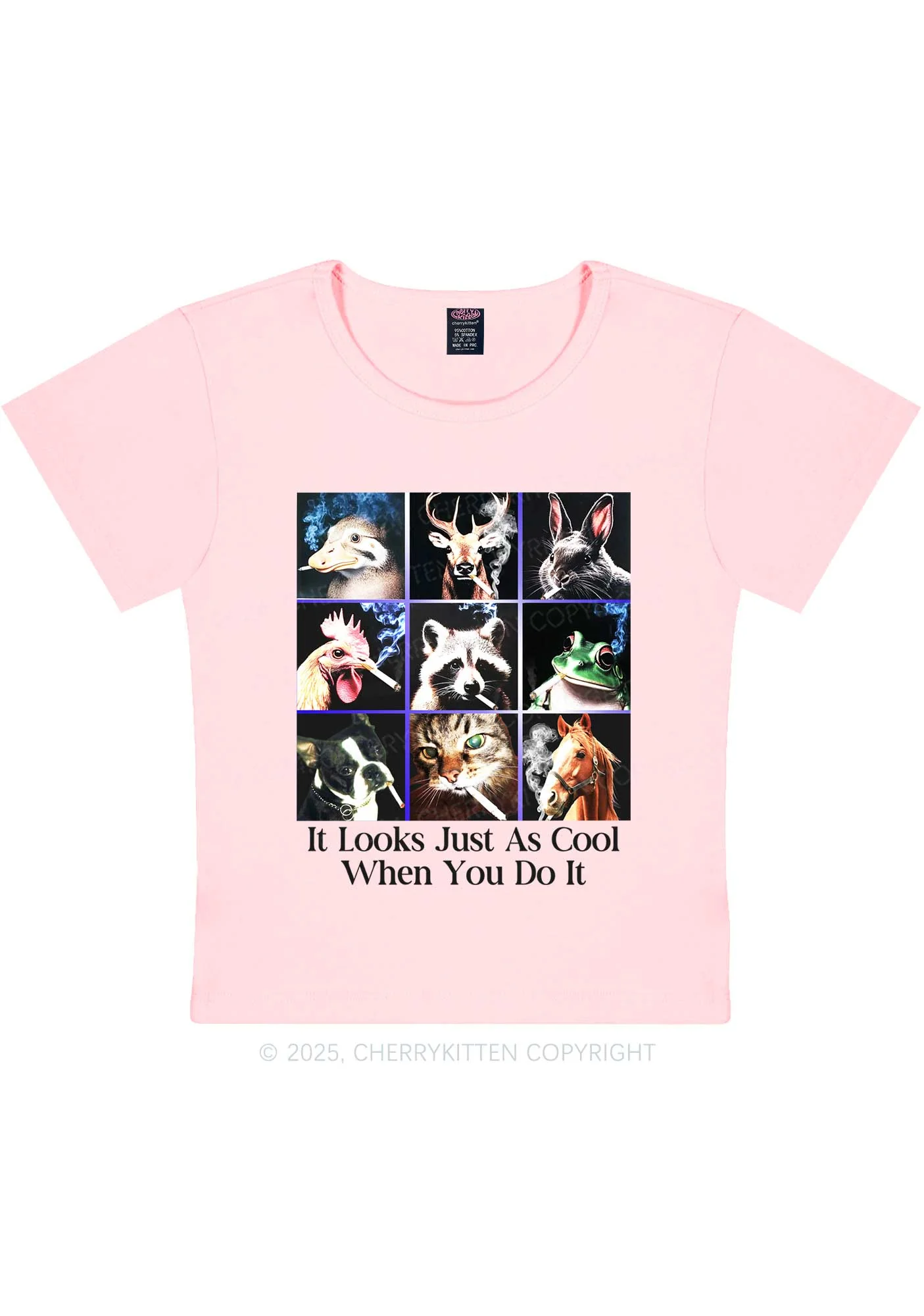 It Looks Just As Cool Y2K Baby Tee Cherrykitten - Image 11