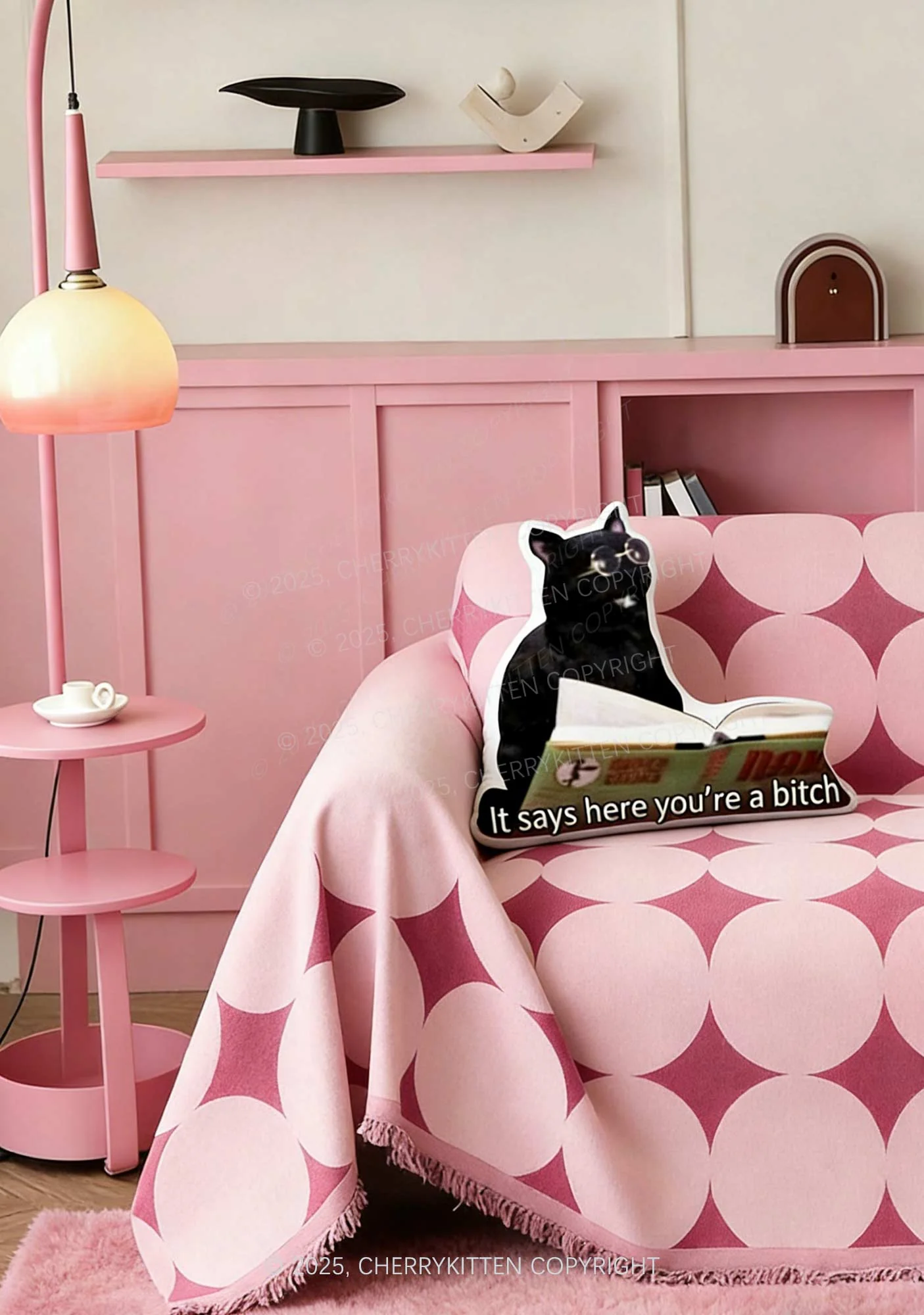 It Says Here Youre A Bxxch Y2K Ugly Pillow Cherrykitten - Image 2