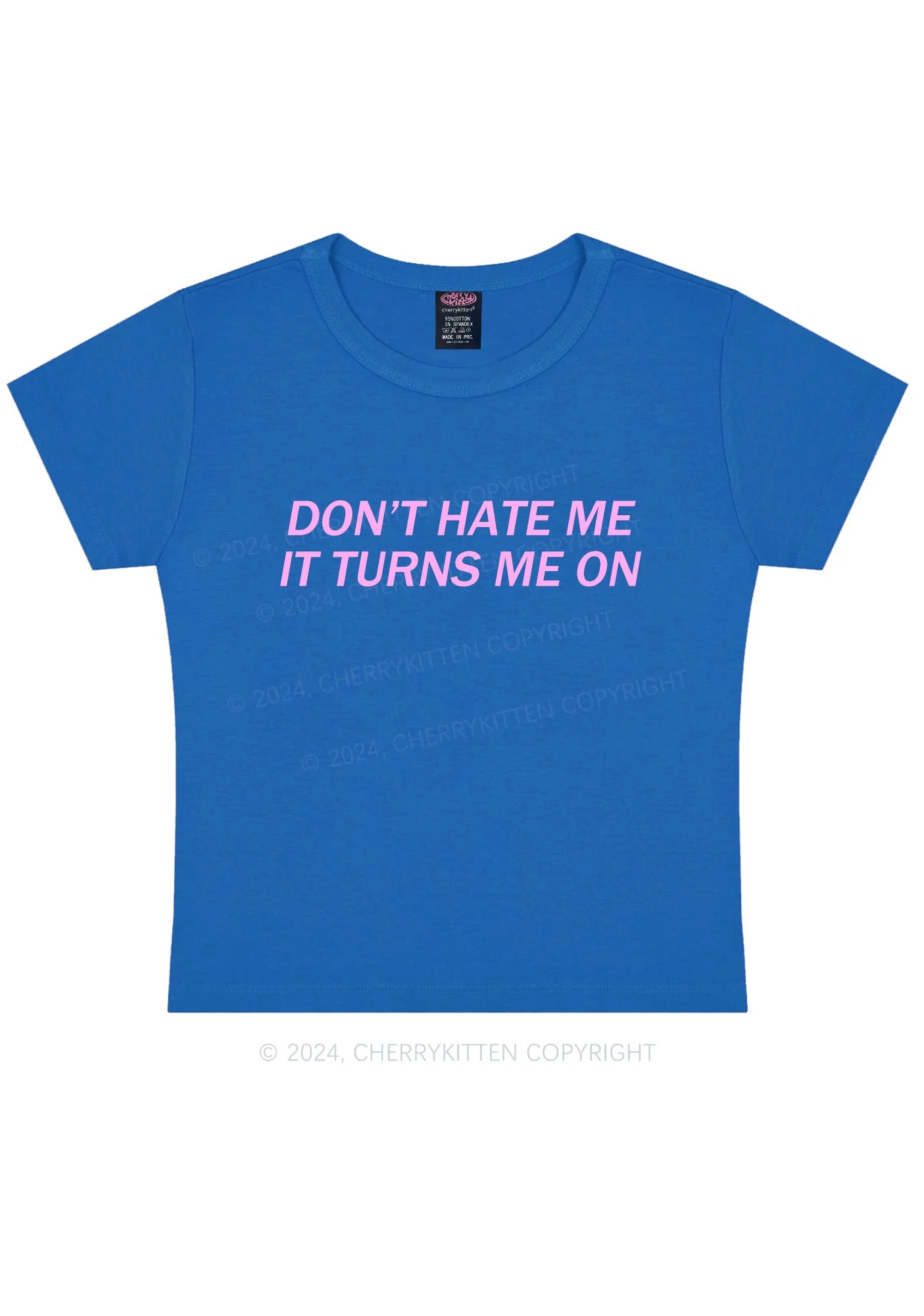 It Turns Me On Y2K Baby Tee Cherrykitten - Image 10