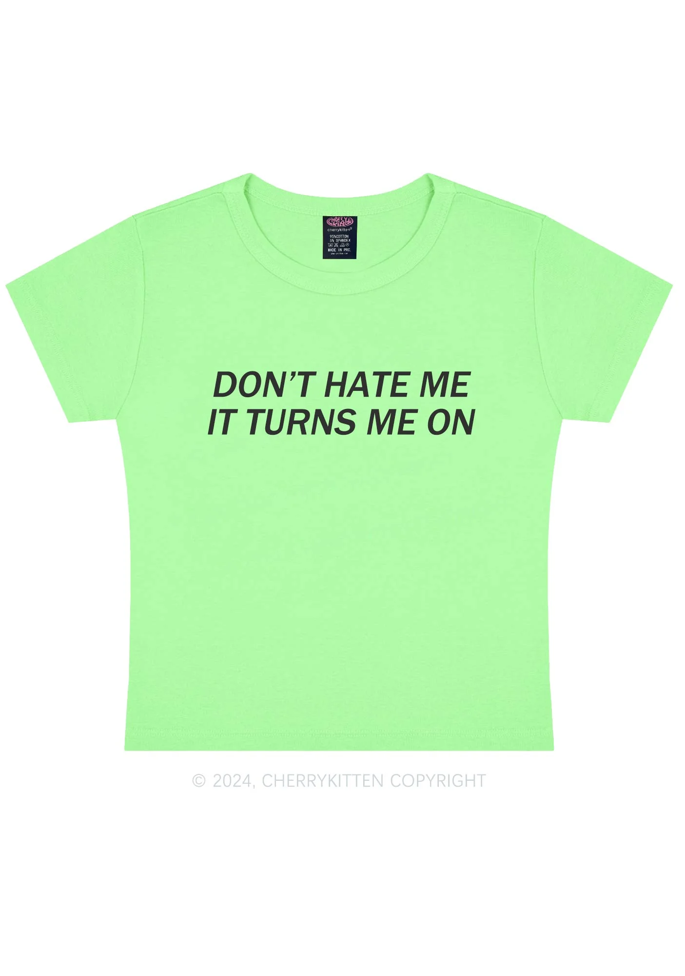 It Turns Me On Y2K Baby Tee Cherrykitten - Image 12