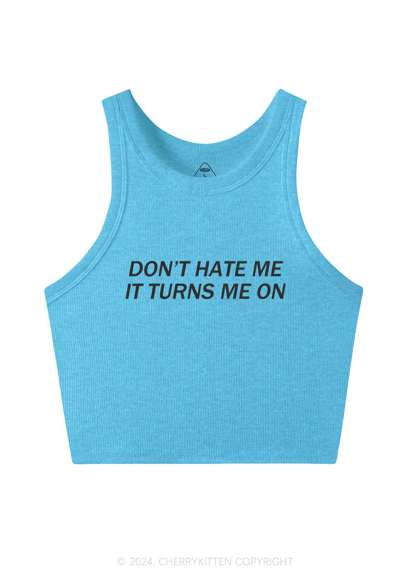 It Turns Me On Y2K Crop Tank Top Cherrykitten - Image 6