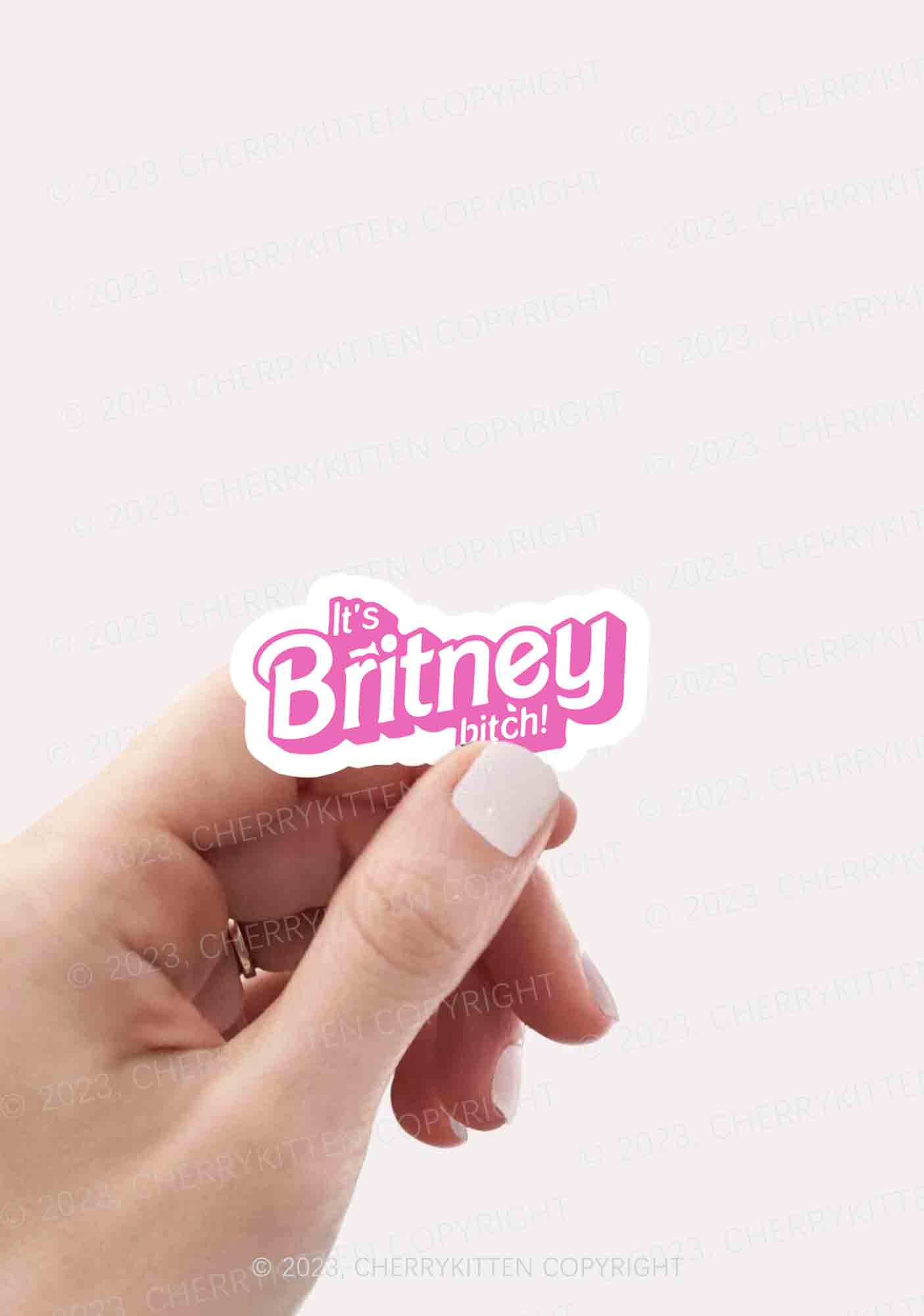 It's Britney Bixch 1Pc Y2K Sticker Cherrykitten - Image 2