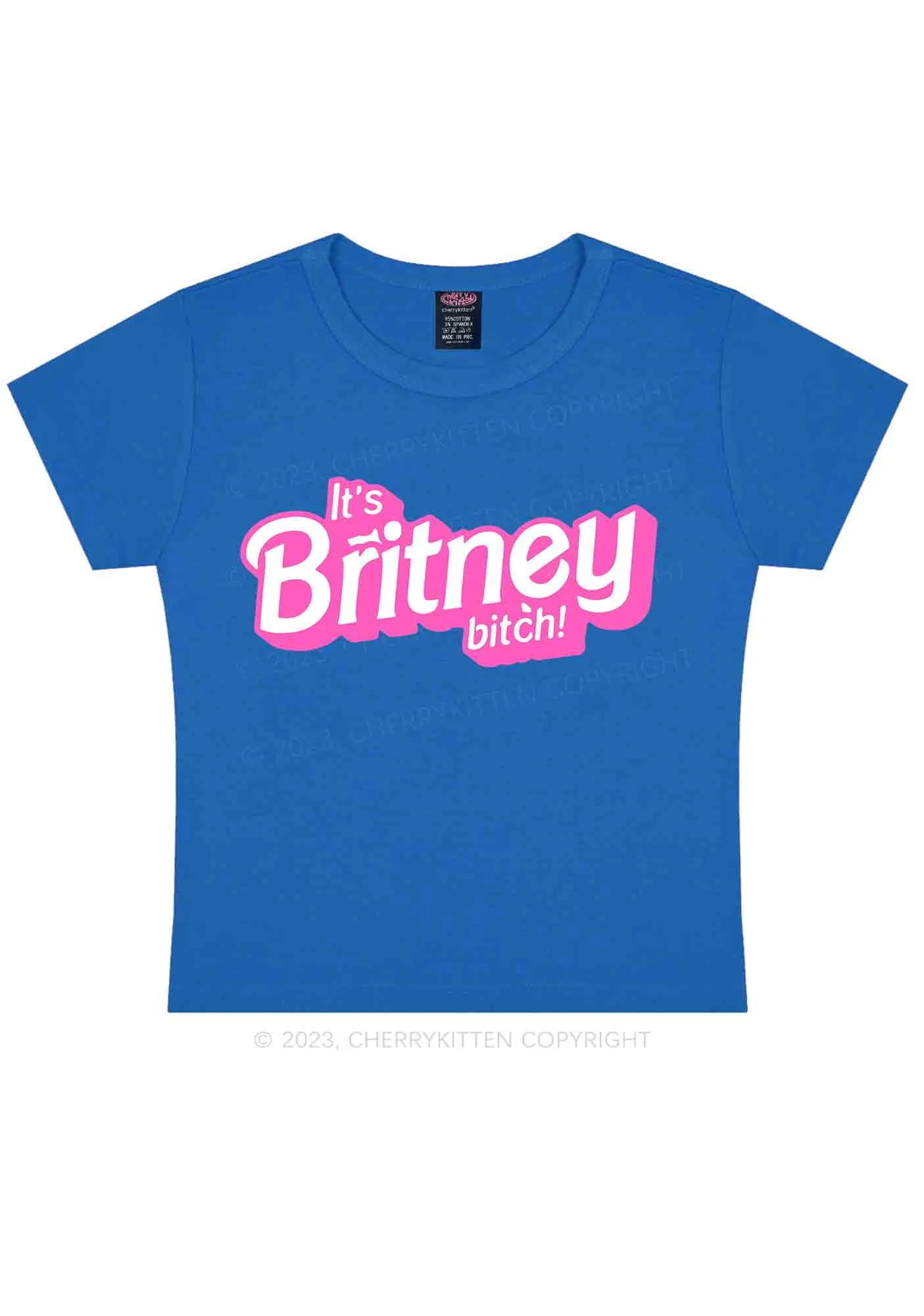 It's Britney Bixch Y2K Baby Tee Cherrykitten - Image 7