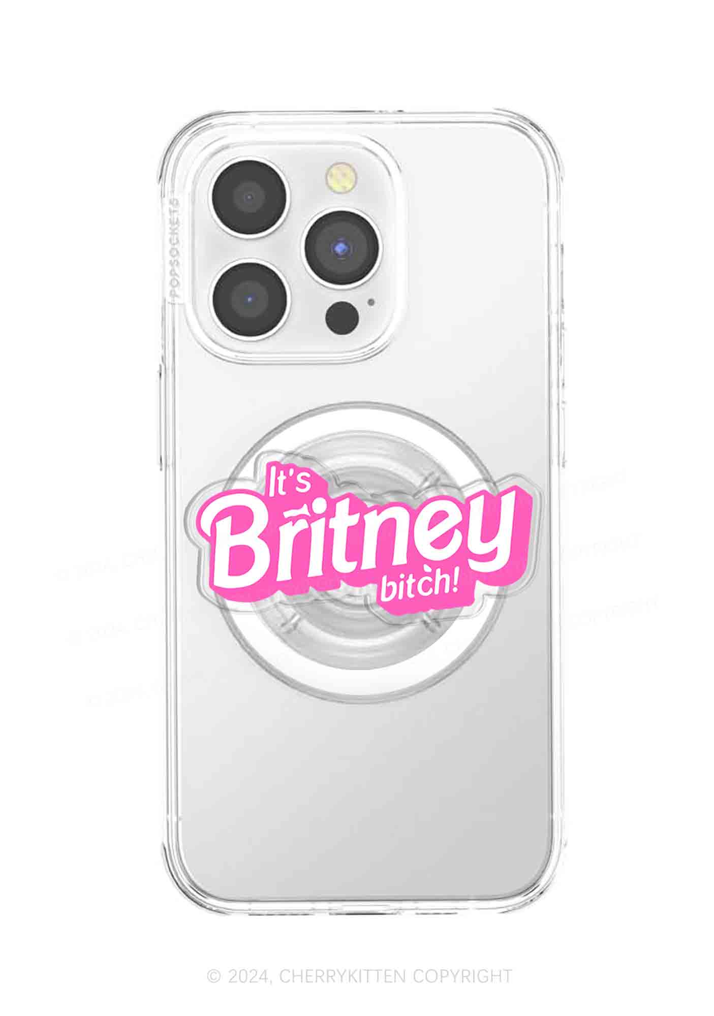 It's Britney Bixch Y2K Magnetic Phone Grip Holder Cherrykitten - Image 2