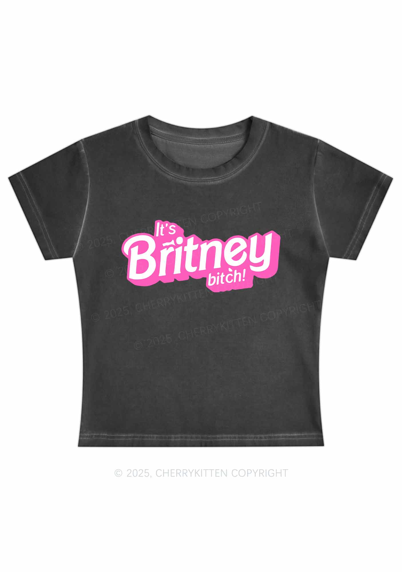 It's Britney Bixch Y2K Vintage Classic Tee Cherrykitten - Image 2