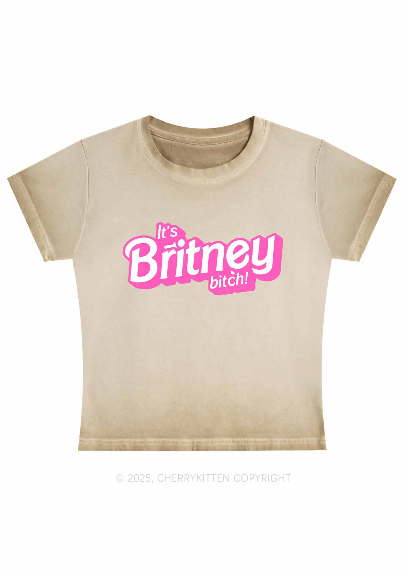 It's Britney Bixch Y2K Vintage Classic Tee Cherrykitten - Image 3