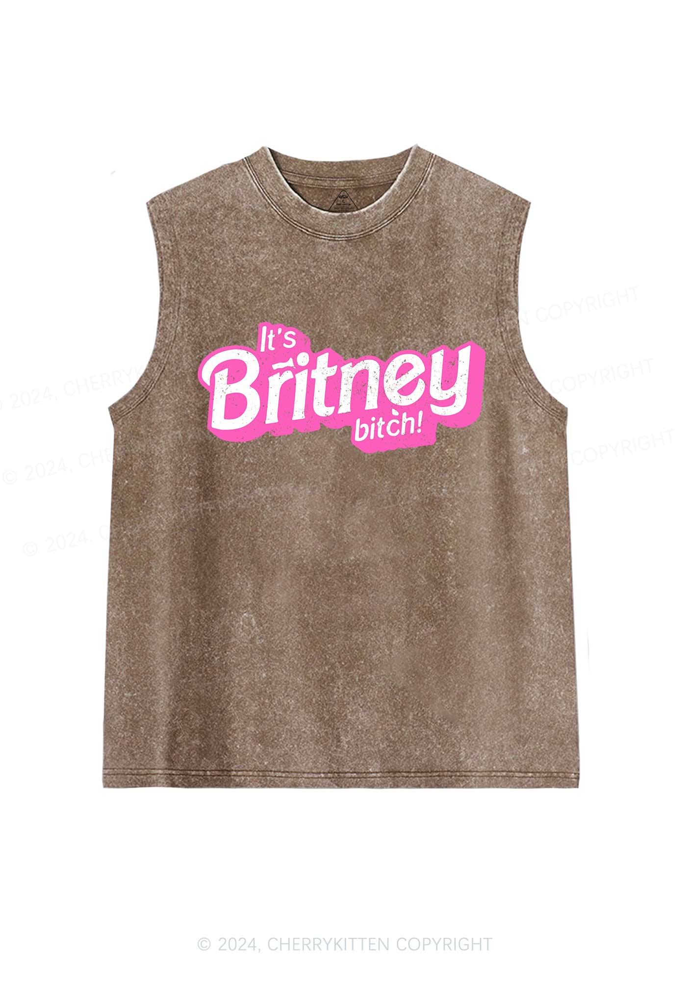 It's Britney Bixch Y2K Washed Tank Cherrykitten - Image 6