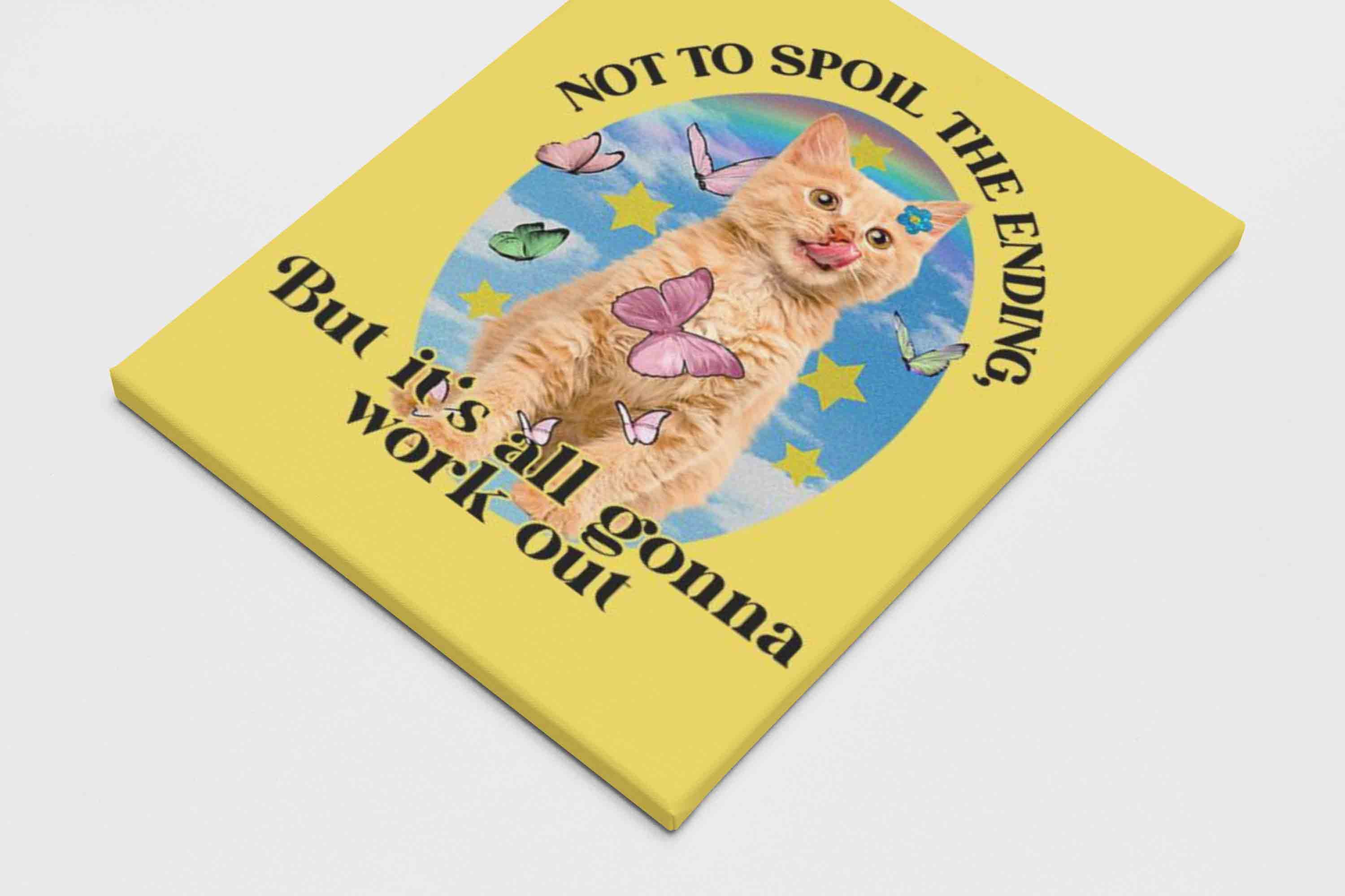 It's Gonna Work Out Y2K Canvas Wall Art Cherrykitten - Image 3