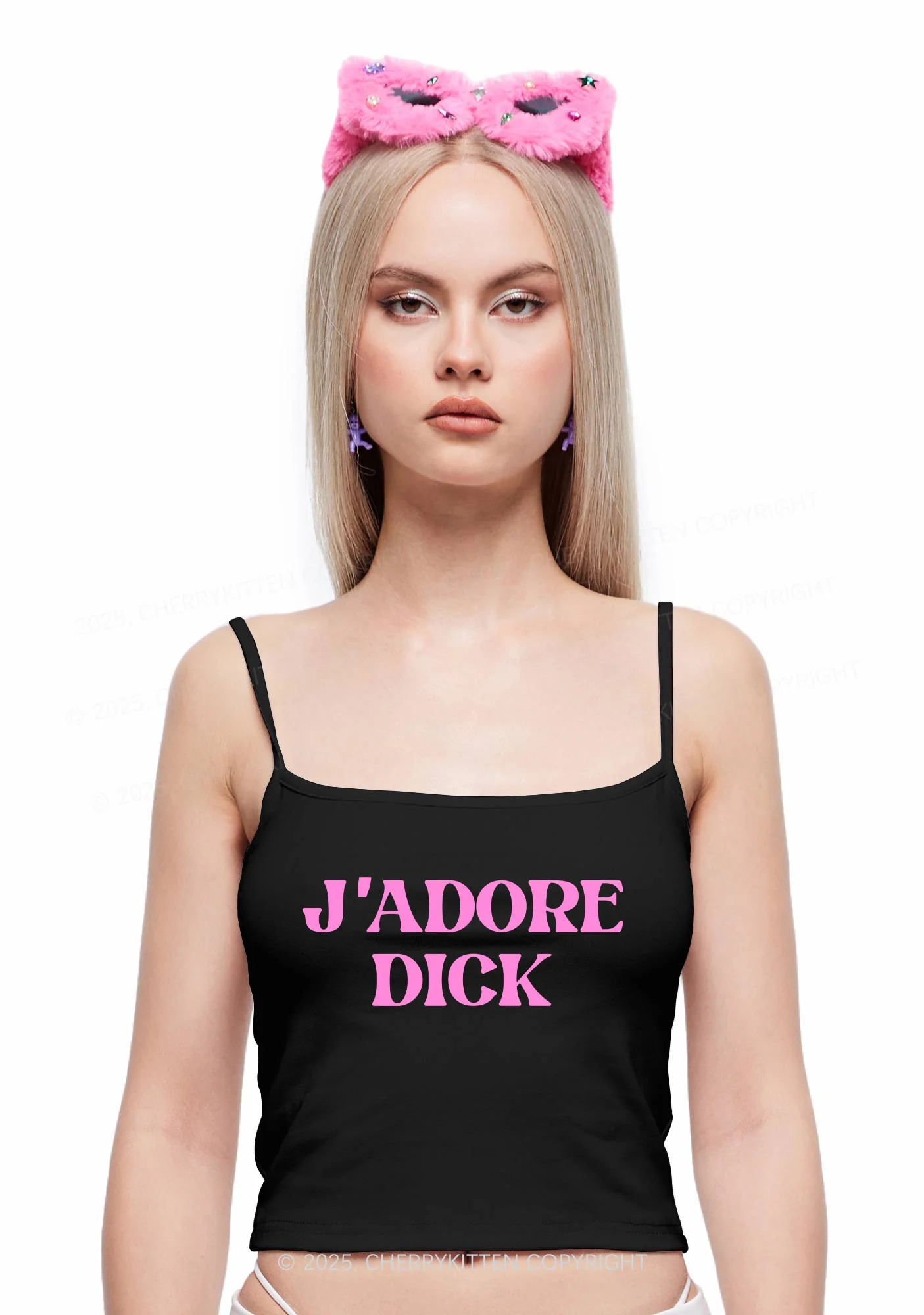 Jadore Dxxk Y2K Spaghetti Strap Cami Cherrykitten - Image 2