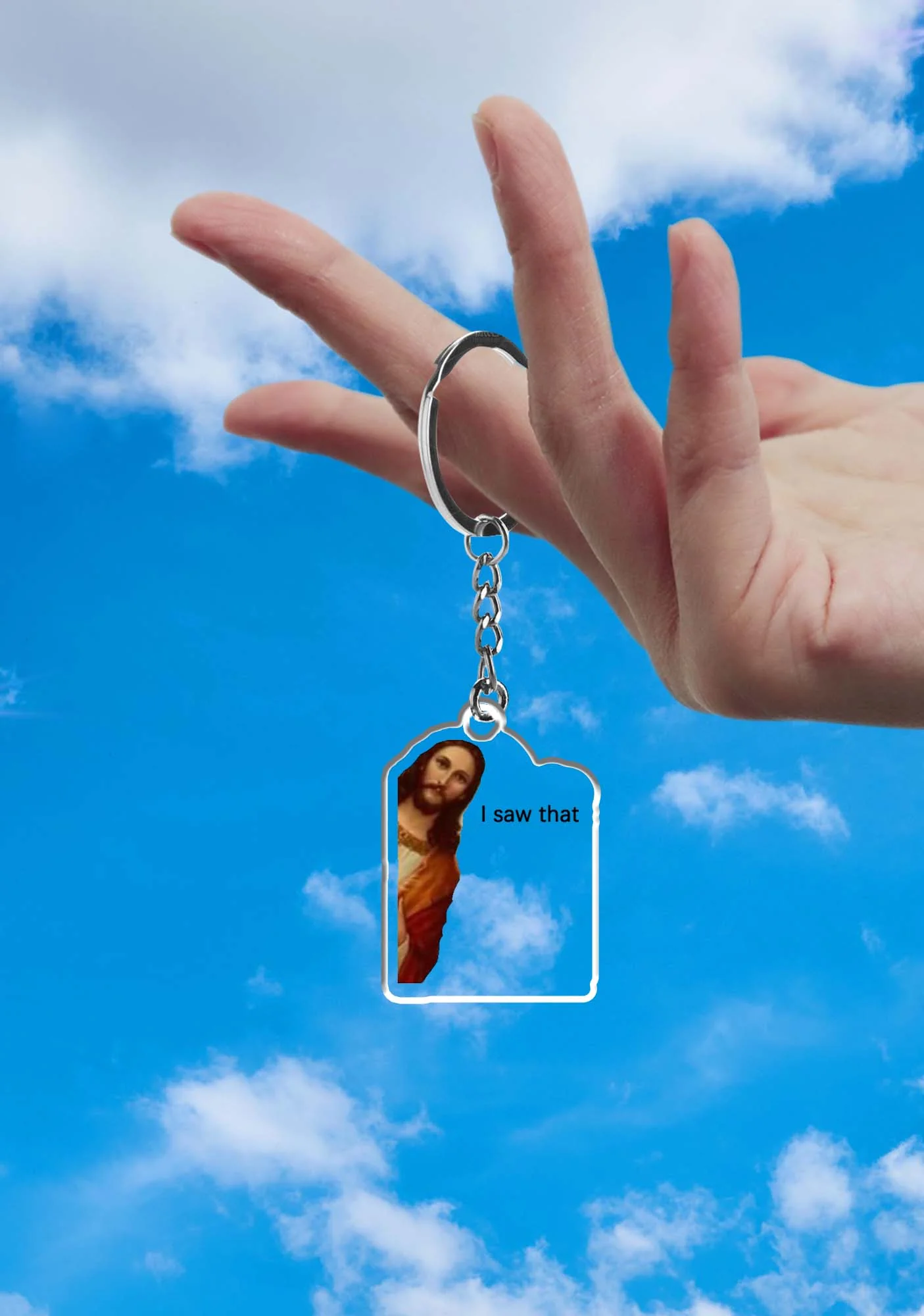 Jesus I Saw That 1Pc Y2K Keychain Cherrykitten - Image 2