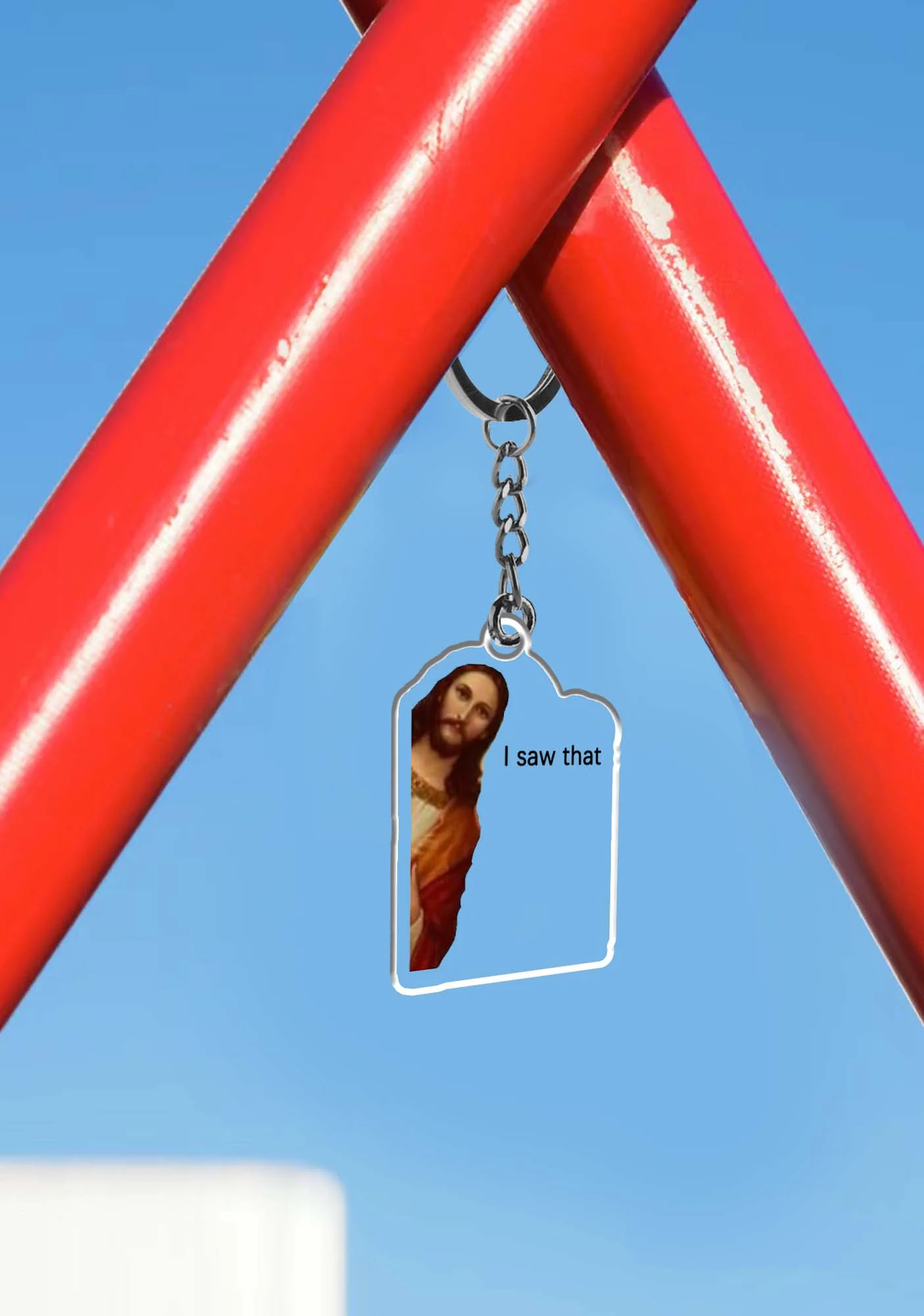 Jesus I Saw That 1Pc Y2K Keychain Cherrykitten - Image 3